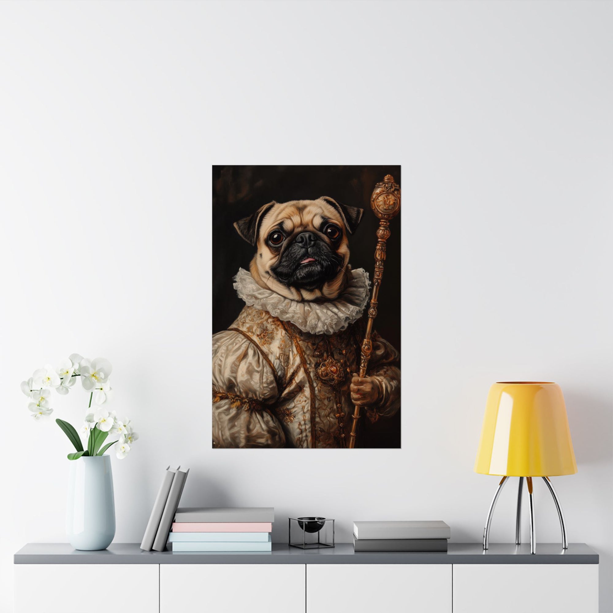 Renaissance Pug Poster