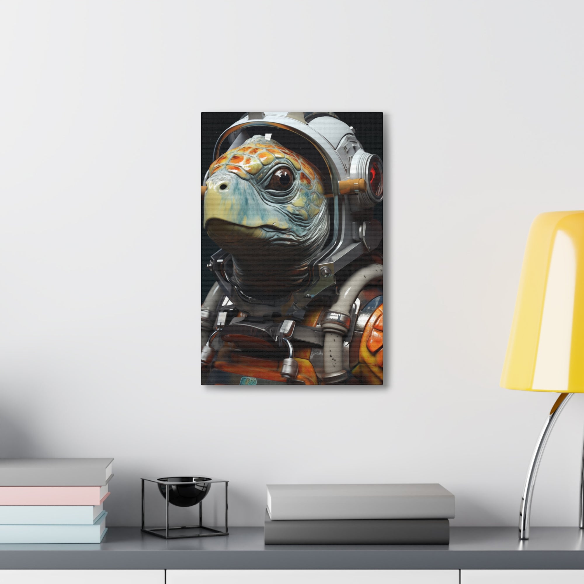 AstroTurtle 3 Canvas Wall Art - SynthFrame