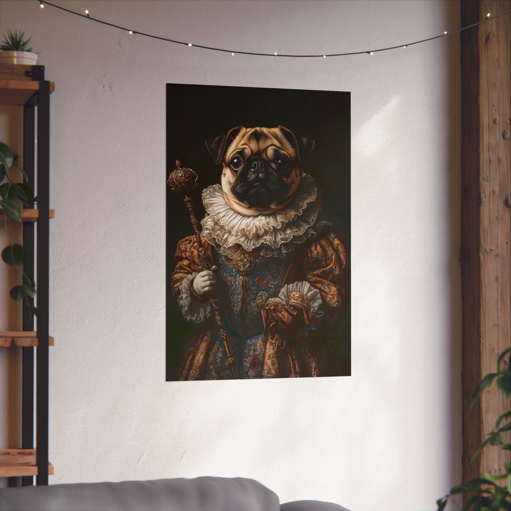 Renaissance Pug Poster