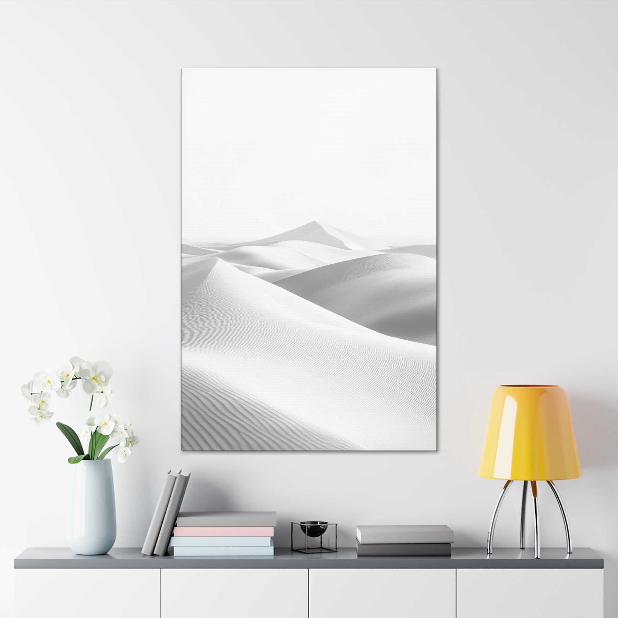 Minimalist Desert Dunes Canvas Wall Art - SynthFrame