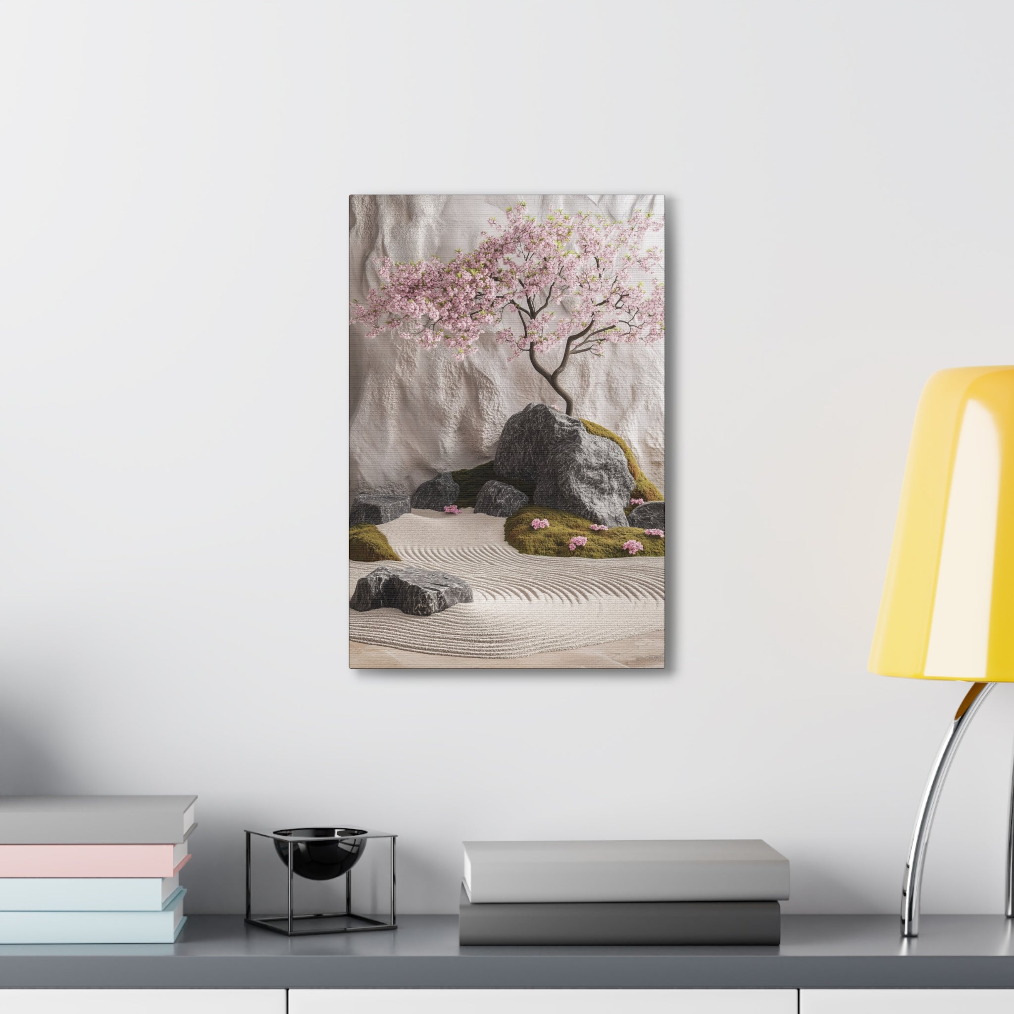 Zen Japanese Garden Canvas Wall Art - SynthFrame