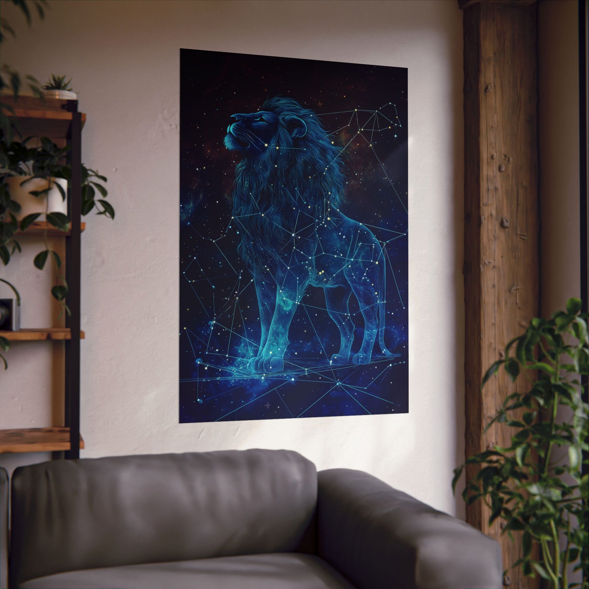 Constellation Lion Poster