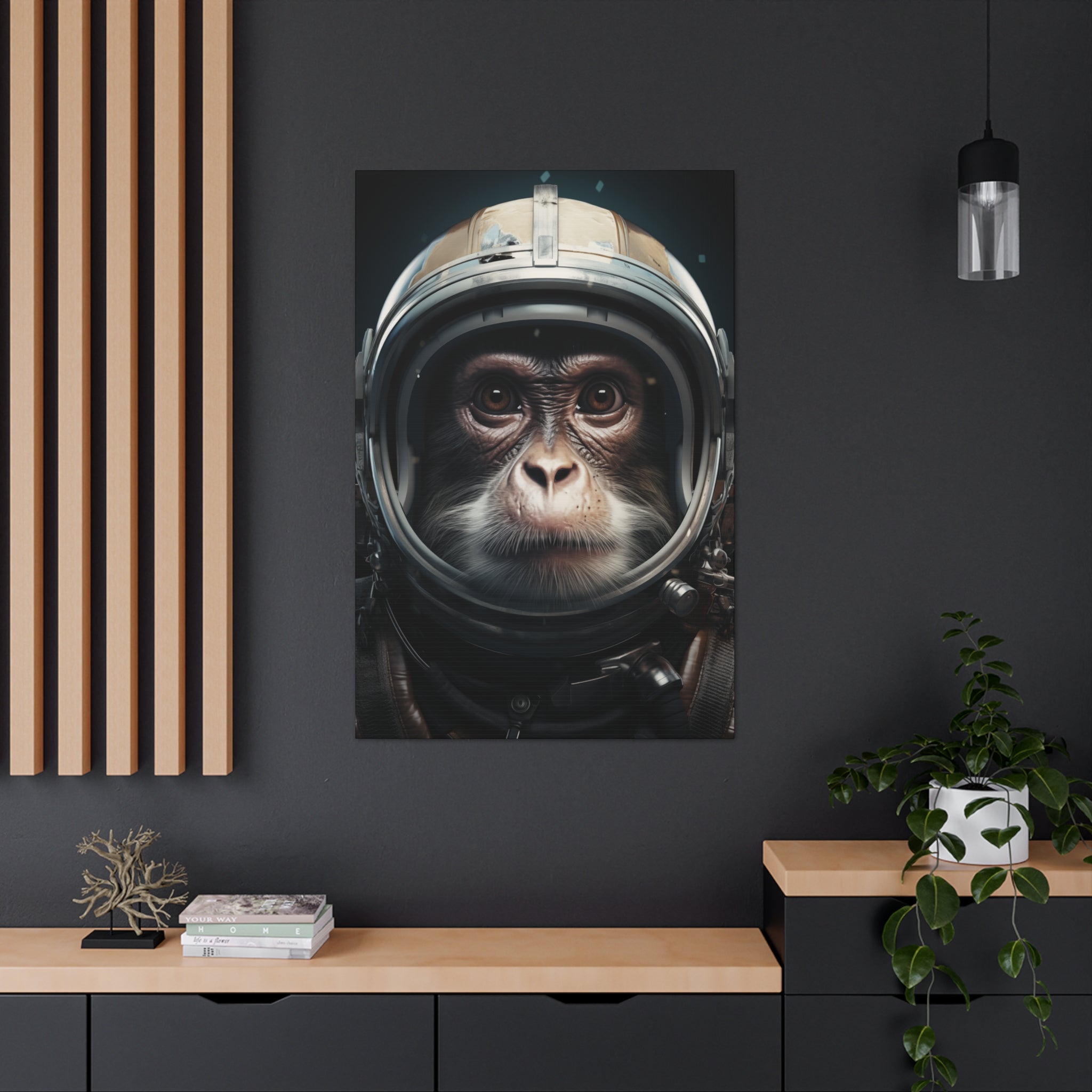 AstroMonkey Canvas Wall Art - SynthFrame