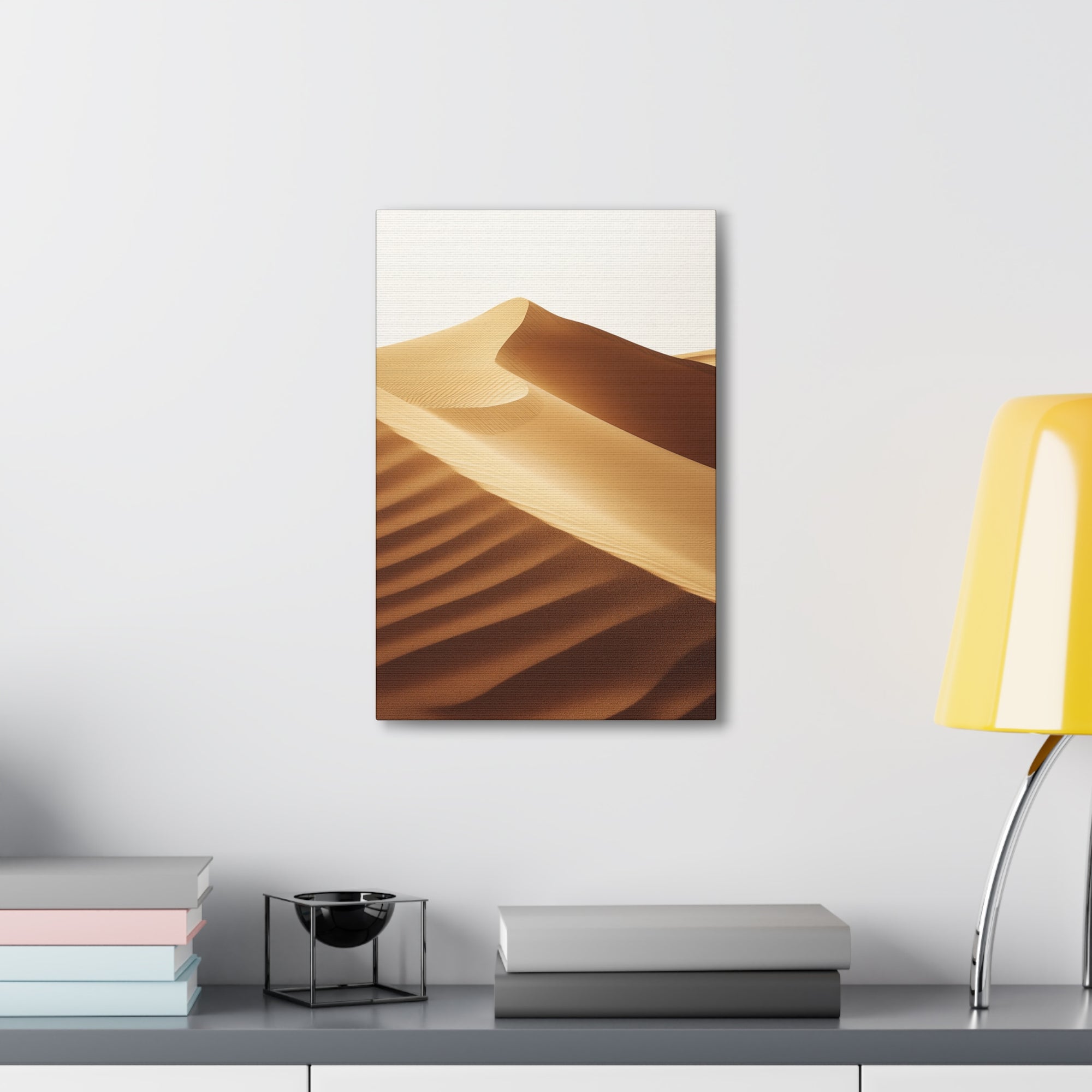 Minimalist Desert Dunes Canvas Wall Art - SynthFrame