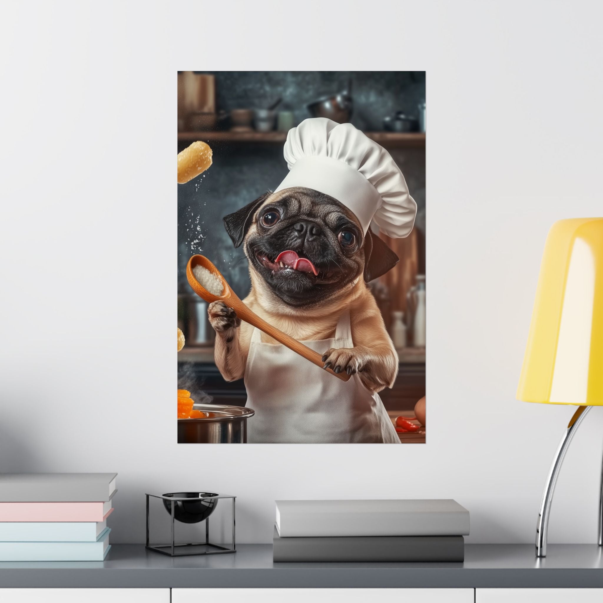 Chef Pug Poster