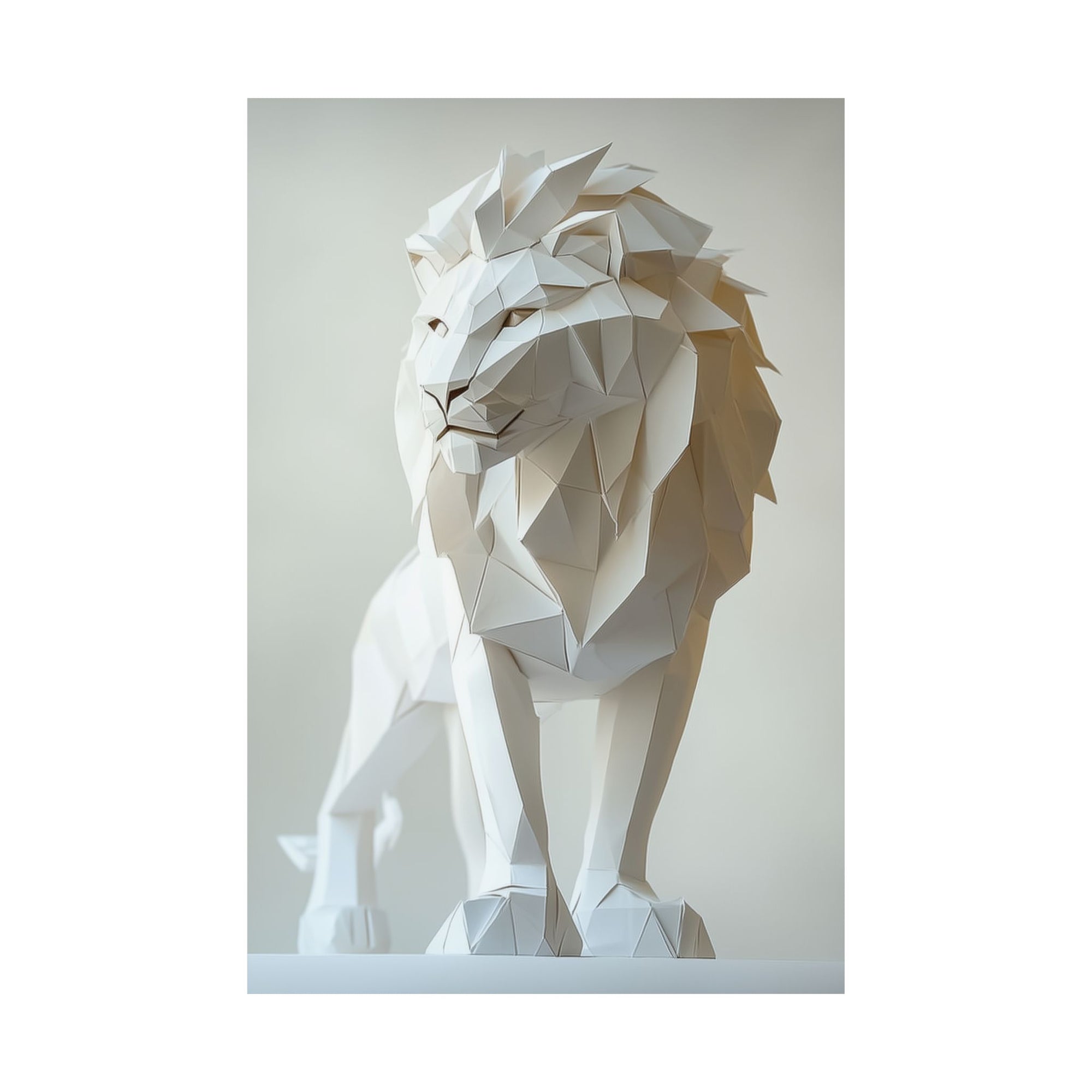 Folded Lion Poster