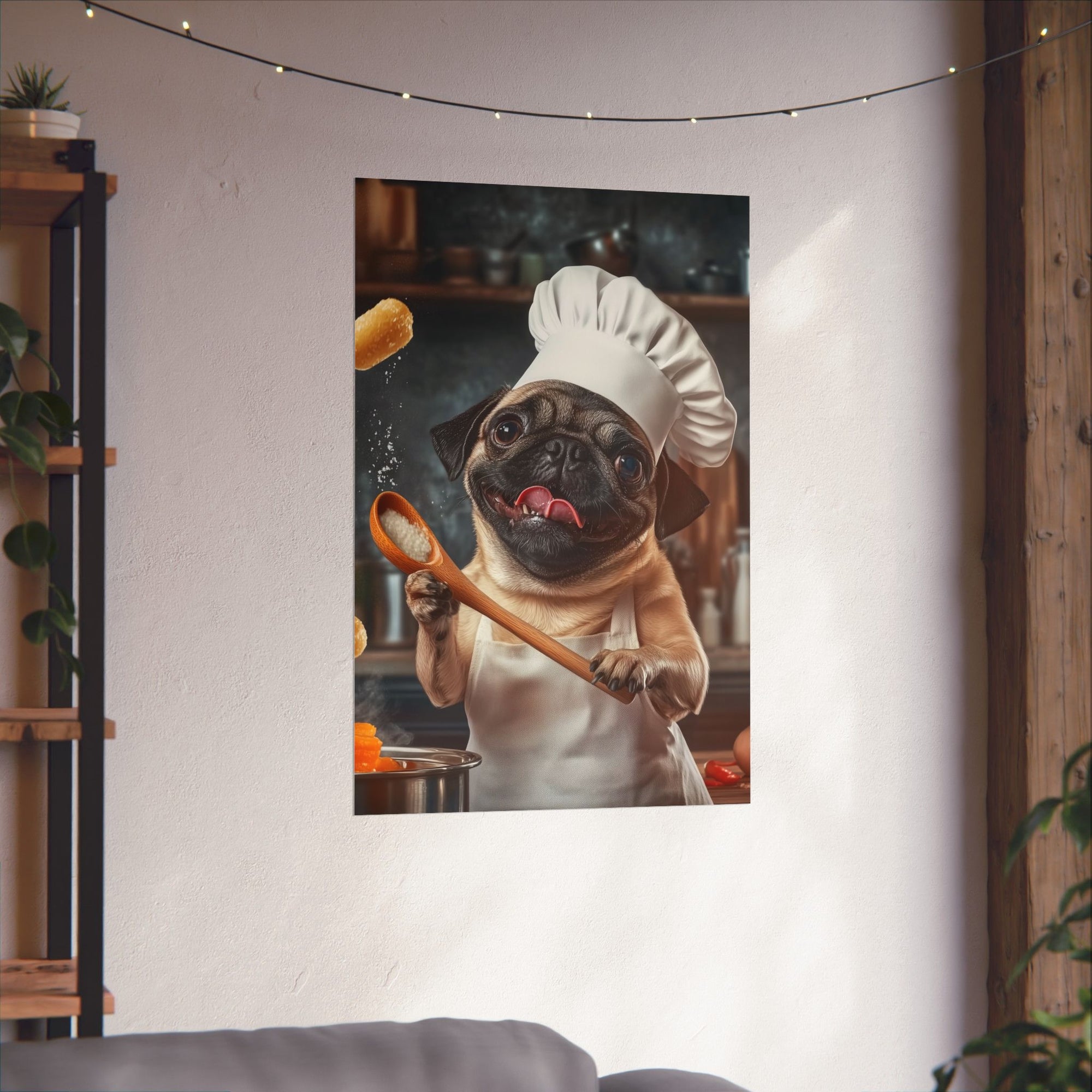 Chef Pug Poster