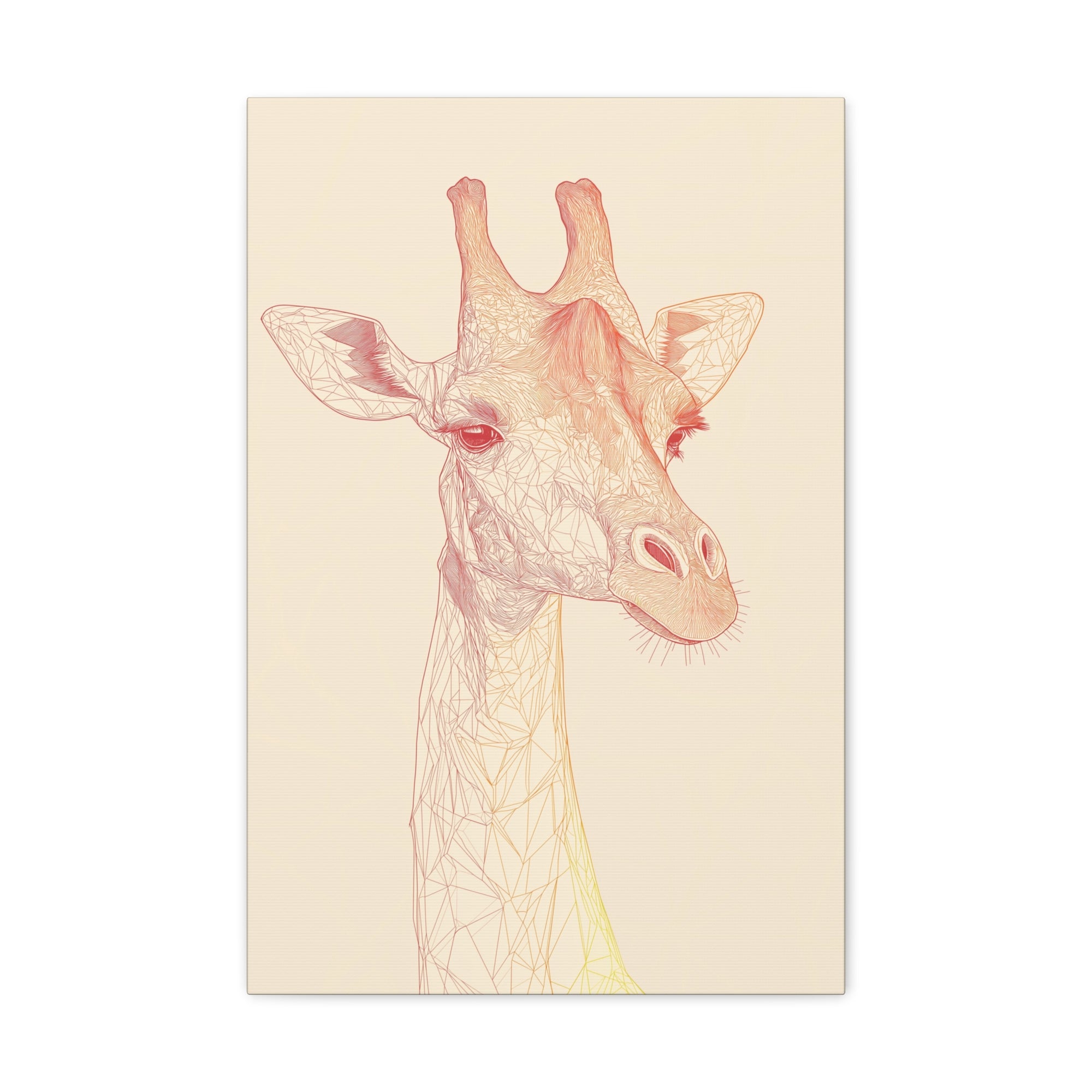 Essence of Giraffe Canvas Wall Art - SynthFrame