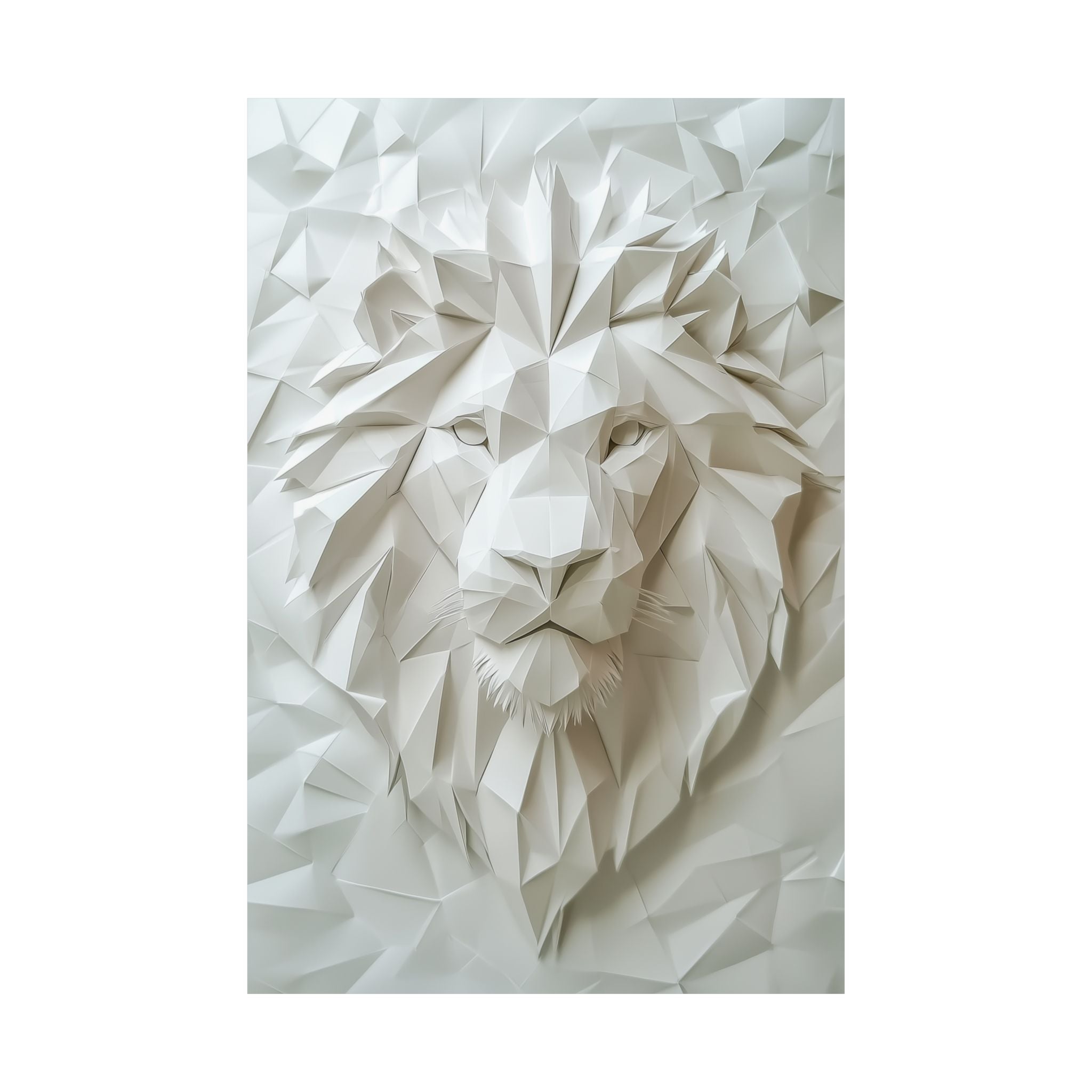 Folded Lion Poster