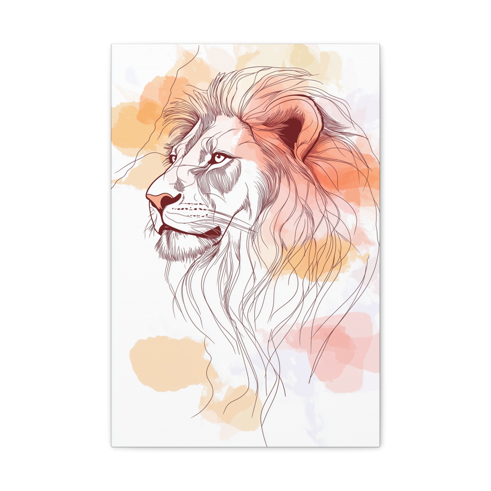 Essence of Lion Canvas Wall Art - SynthFrame