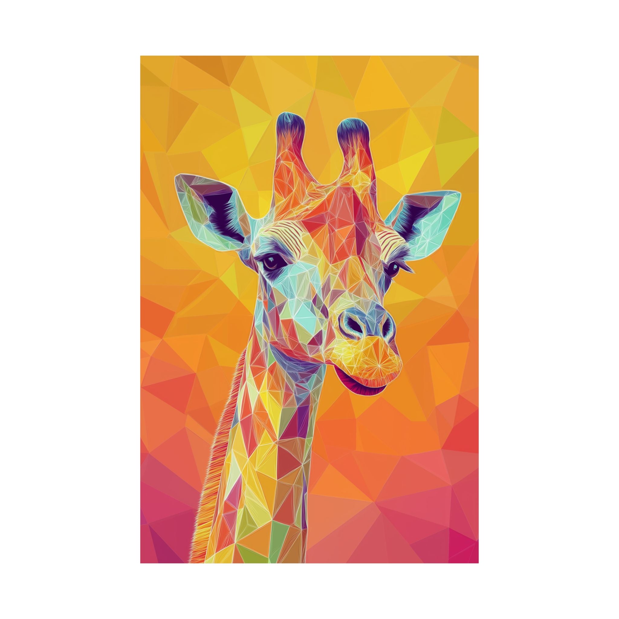 Crystalline Giraffe Poster