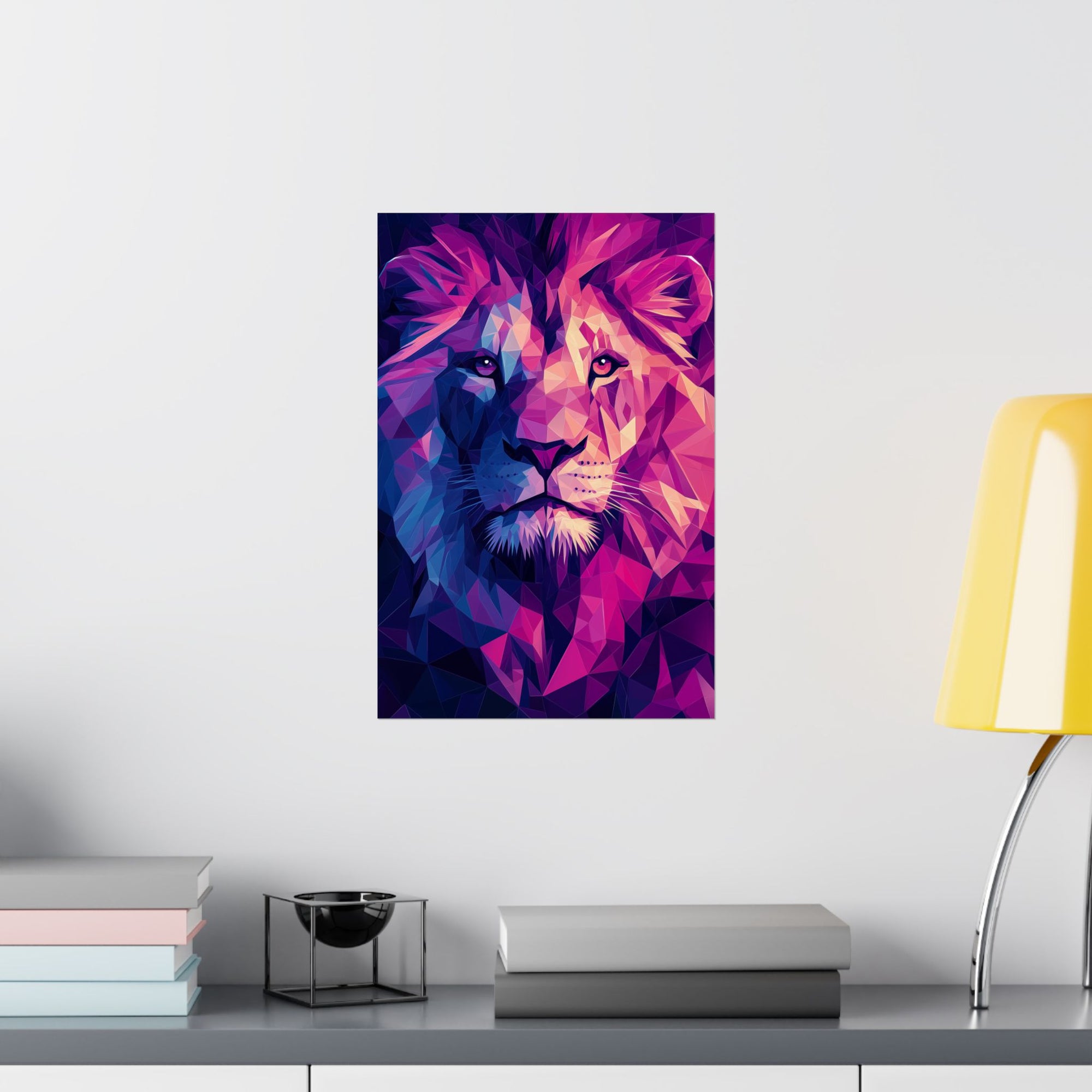 Crystalline Lion Poster