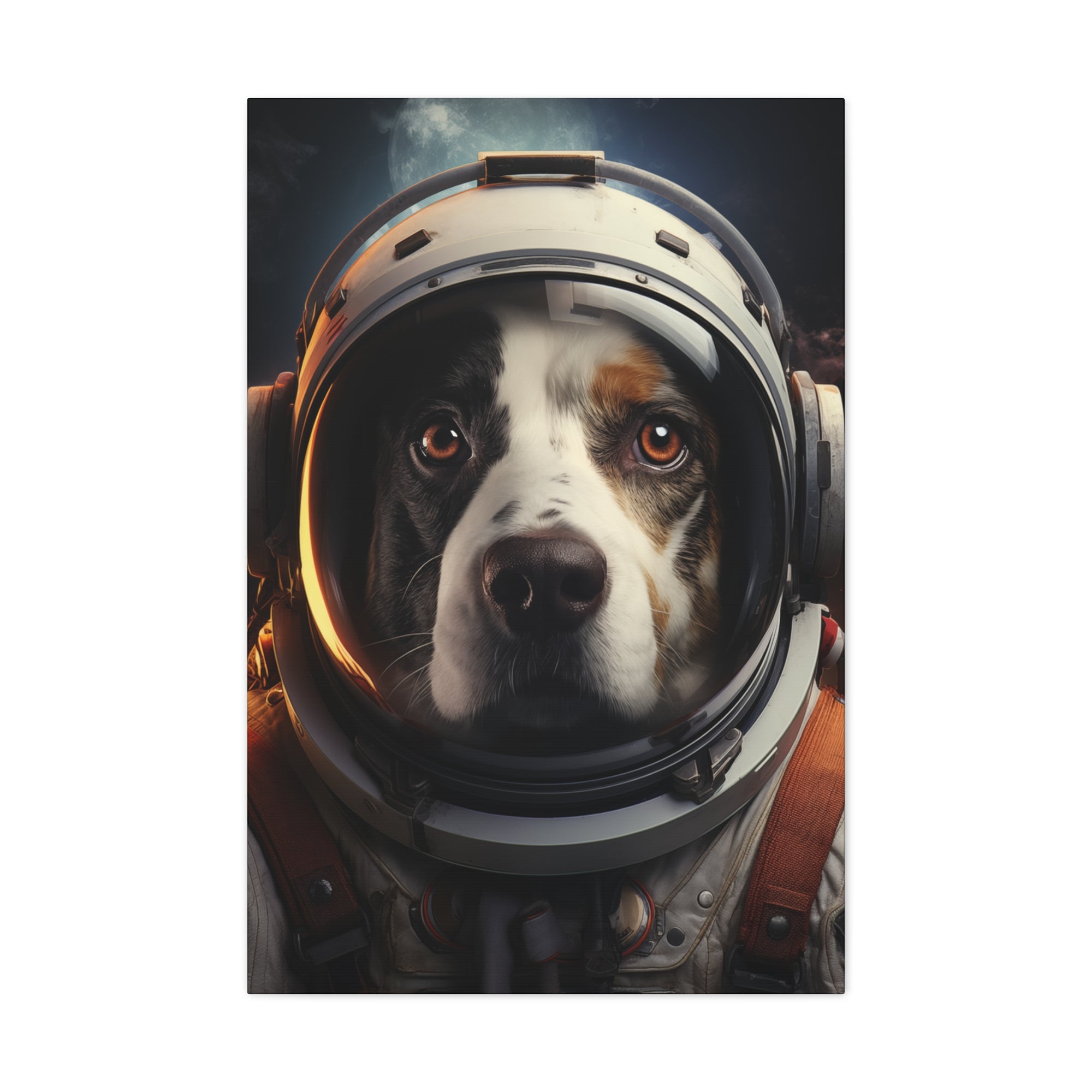 AstroDog 2 Canvas Wall Art - SynthFrame