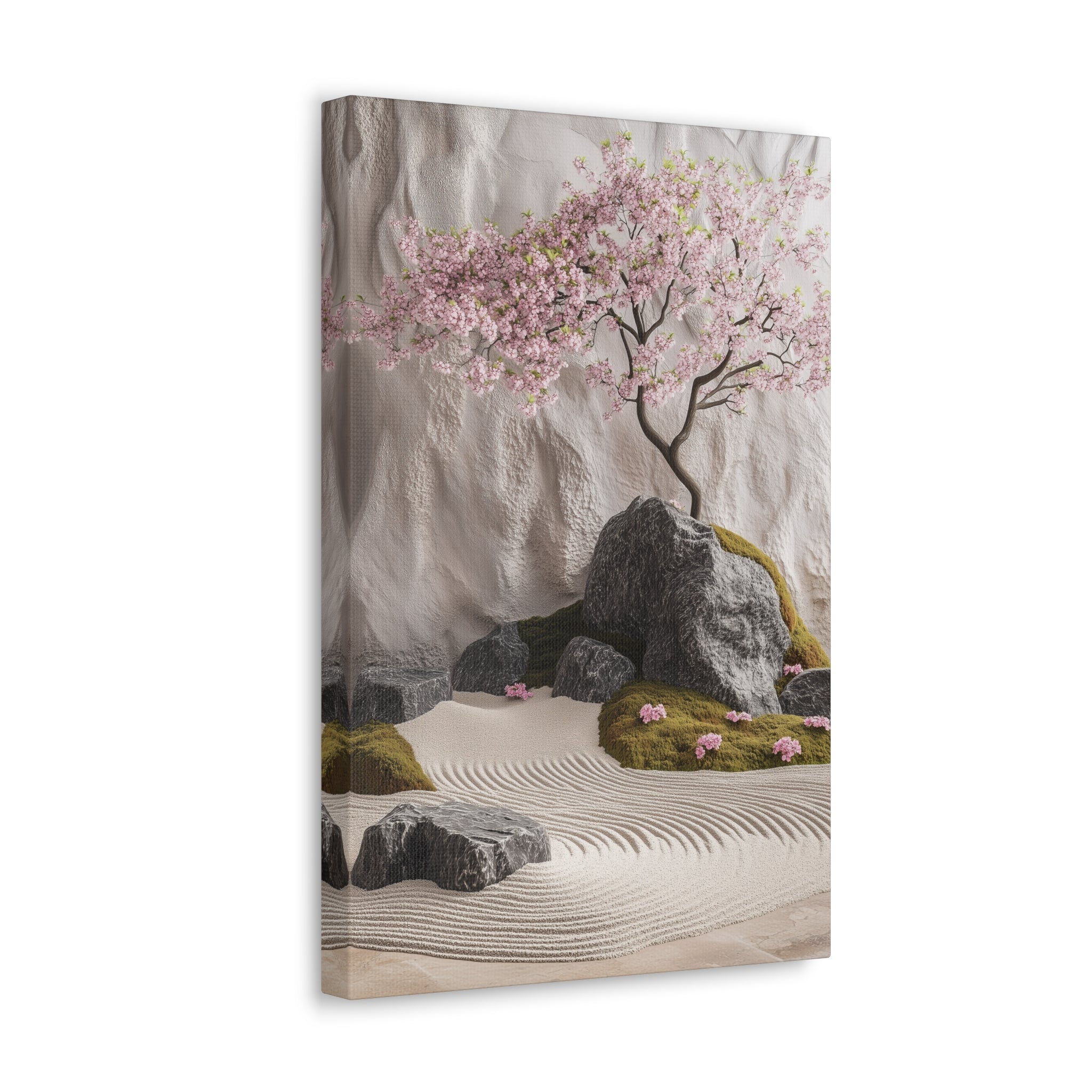 Zen Japanese Garden Canvas Wall Art - SynthFrame