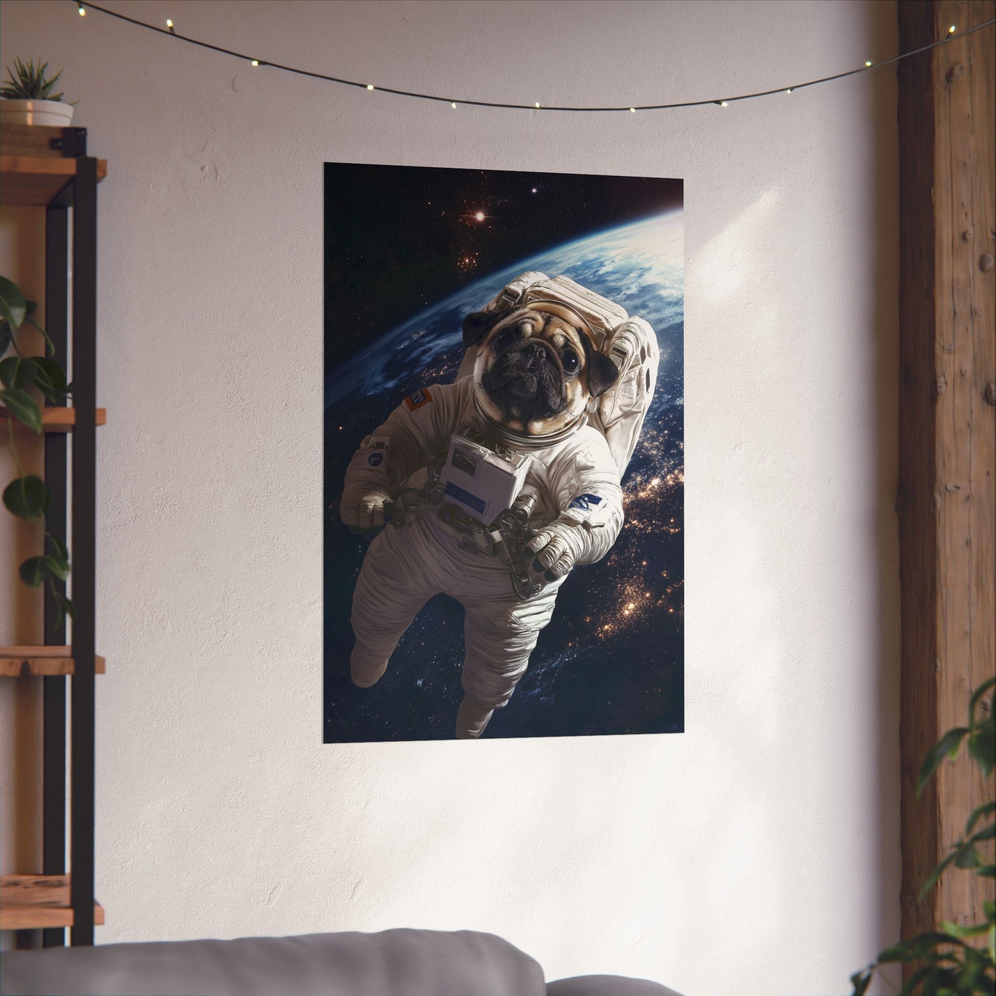 Cosmic Pug Poster