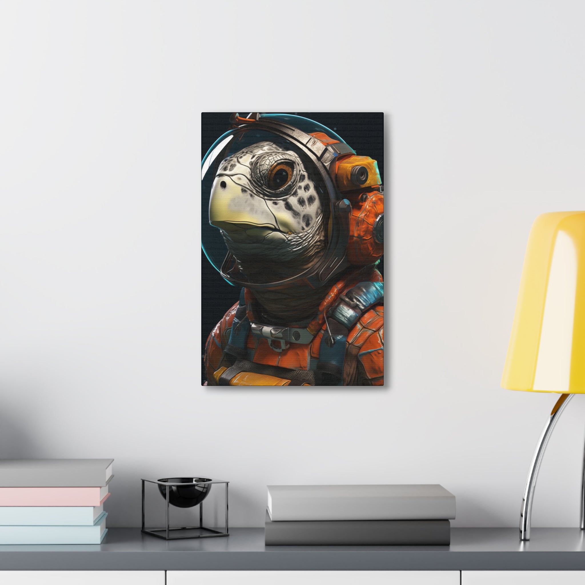 AstroTurtle 2 Canvas Wall Art - SynthFrame