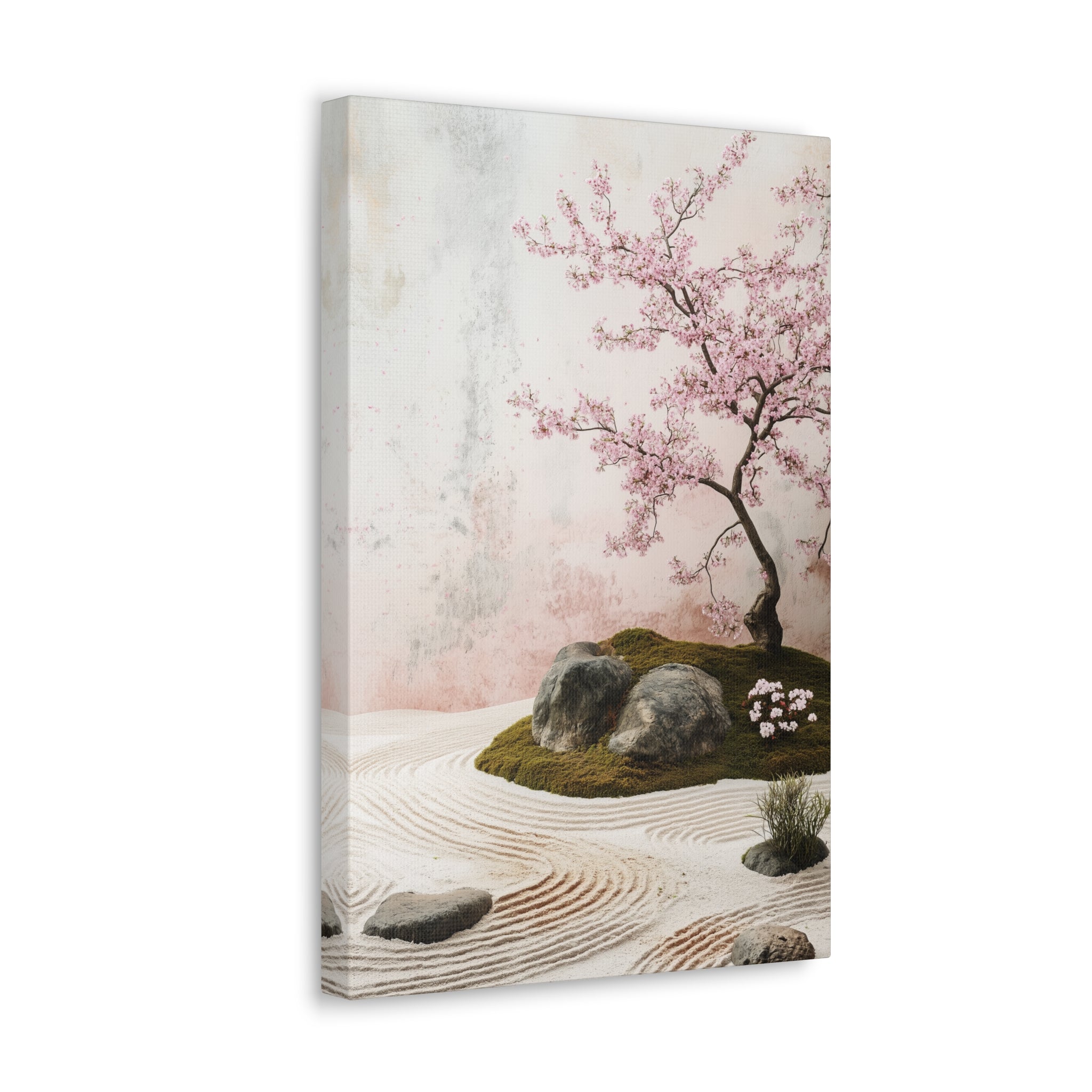 Zen Japanese Garden Canvas Wall Art - SynthFrame