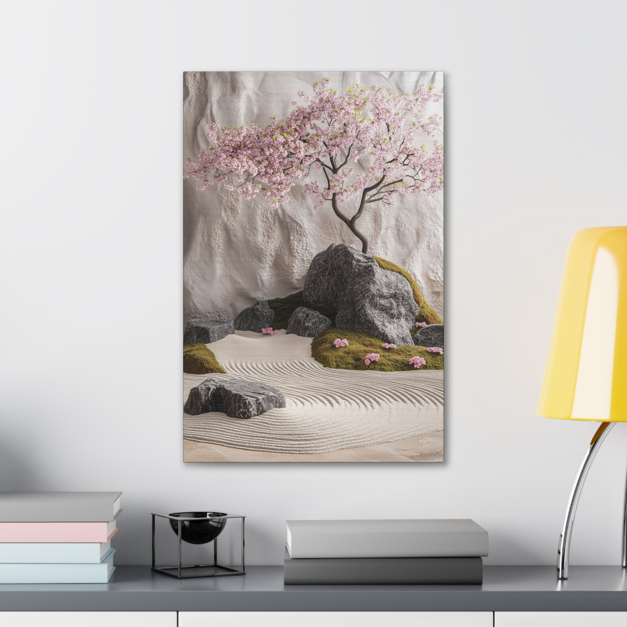 Zen Japanese Garden Canvas Wall Art - SynthFrame