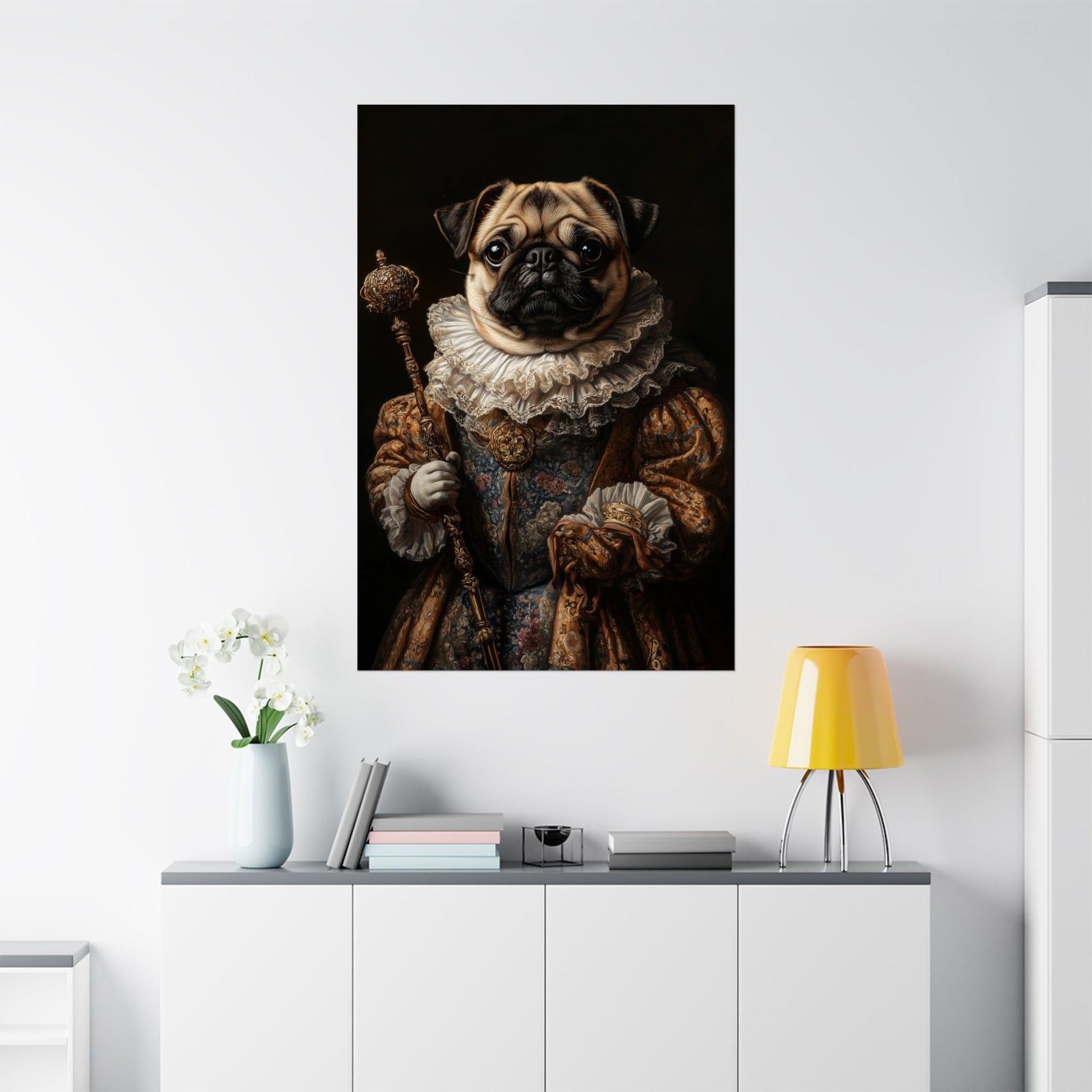 Renaissance Pug Poster