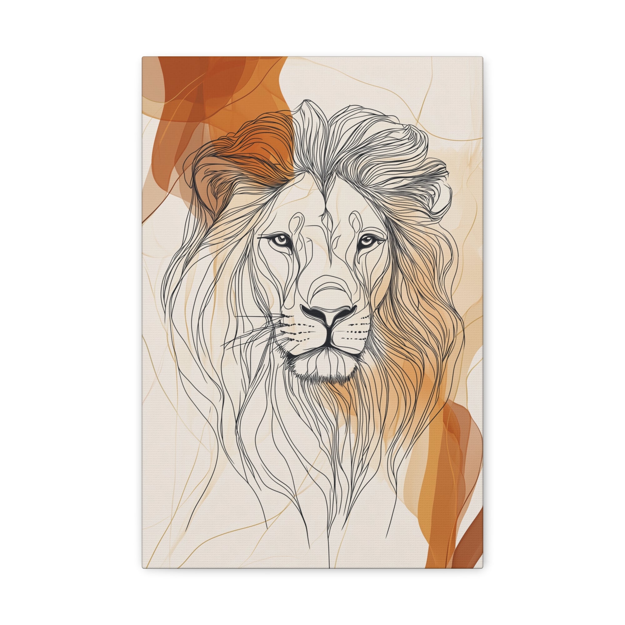 Essence of Lion Canvas Wall Art - SynthFrame