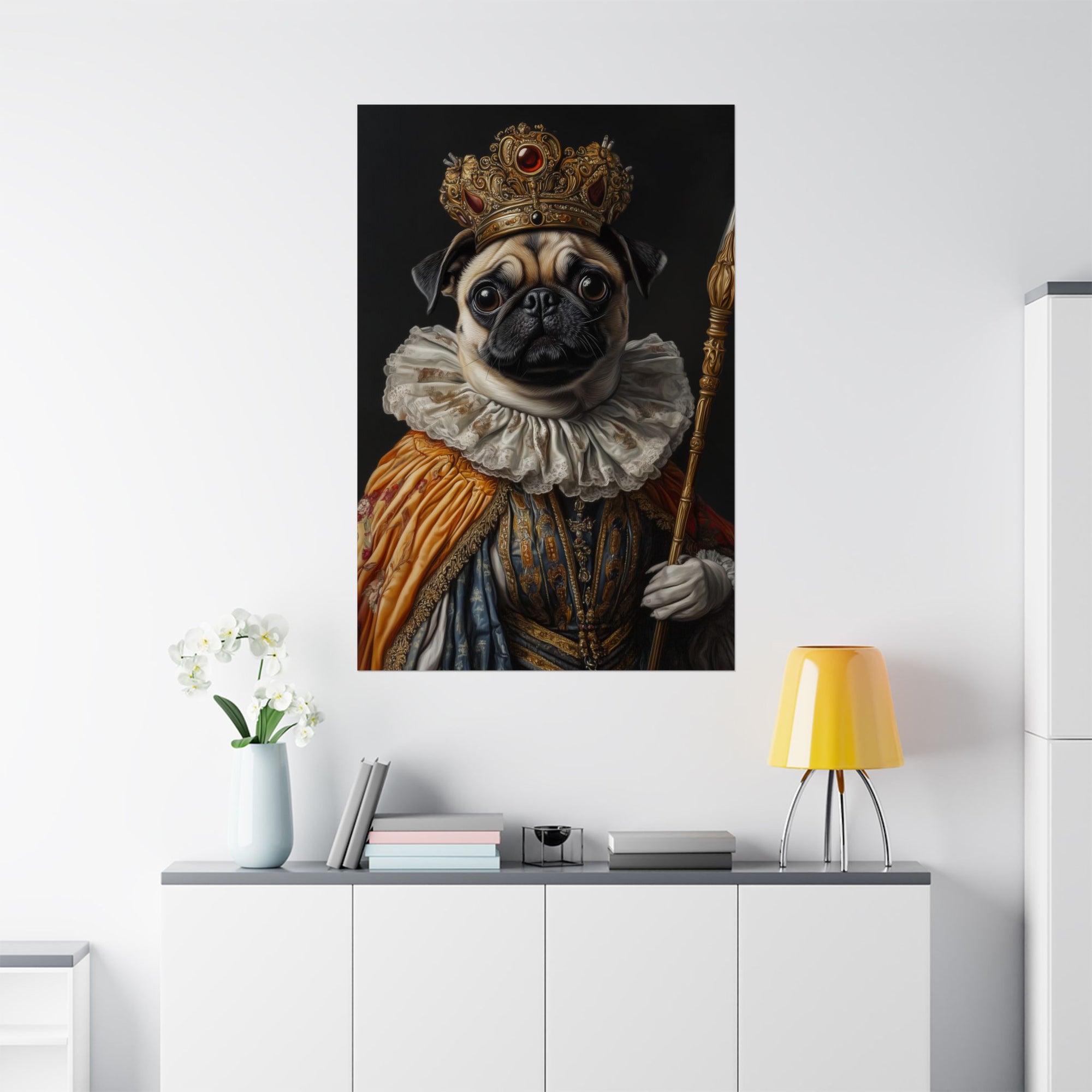 Renaissance Pug Poster