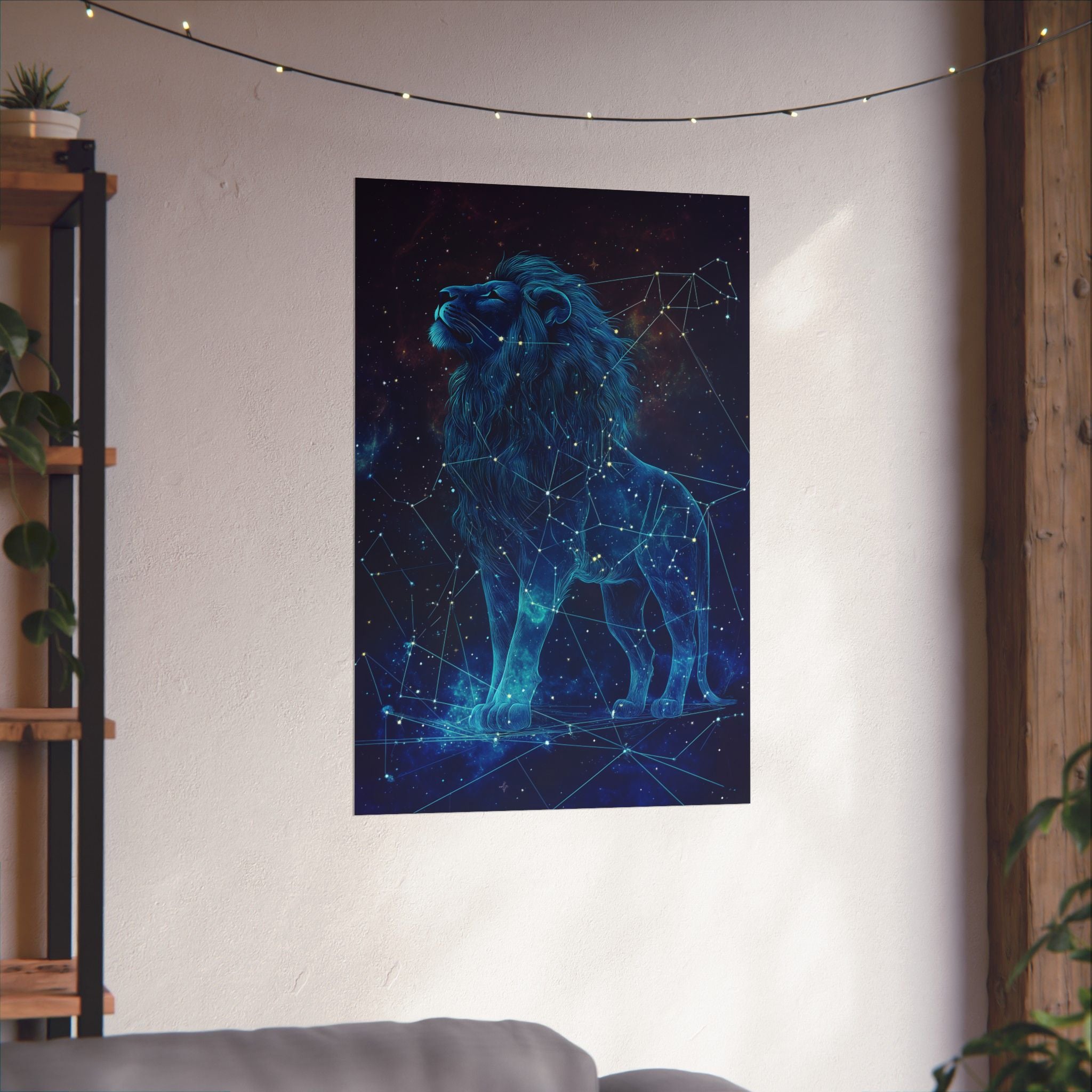 Constellation Lion Poster