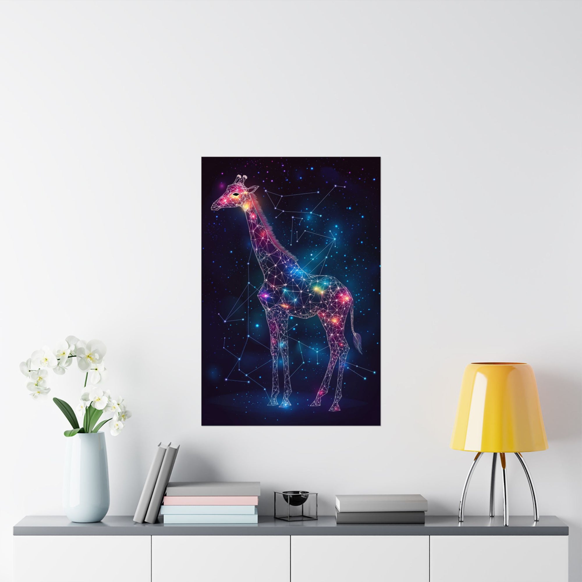 Constellation Giraffe Poster