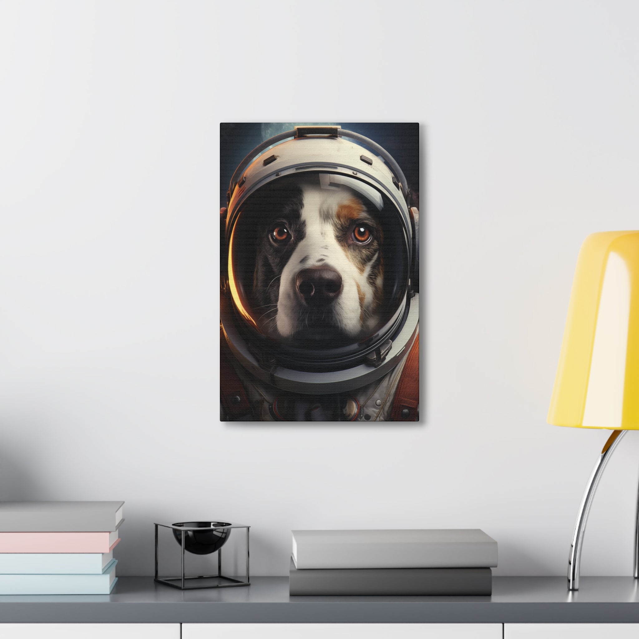 AstroDog 2 Canvas Wall Art - SynthFrame