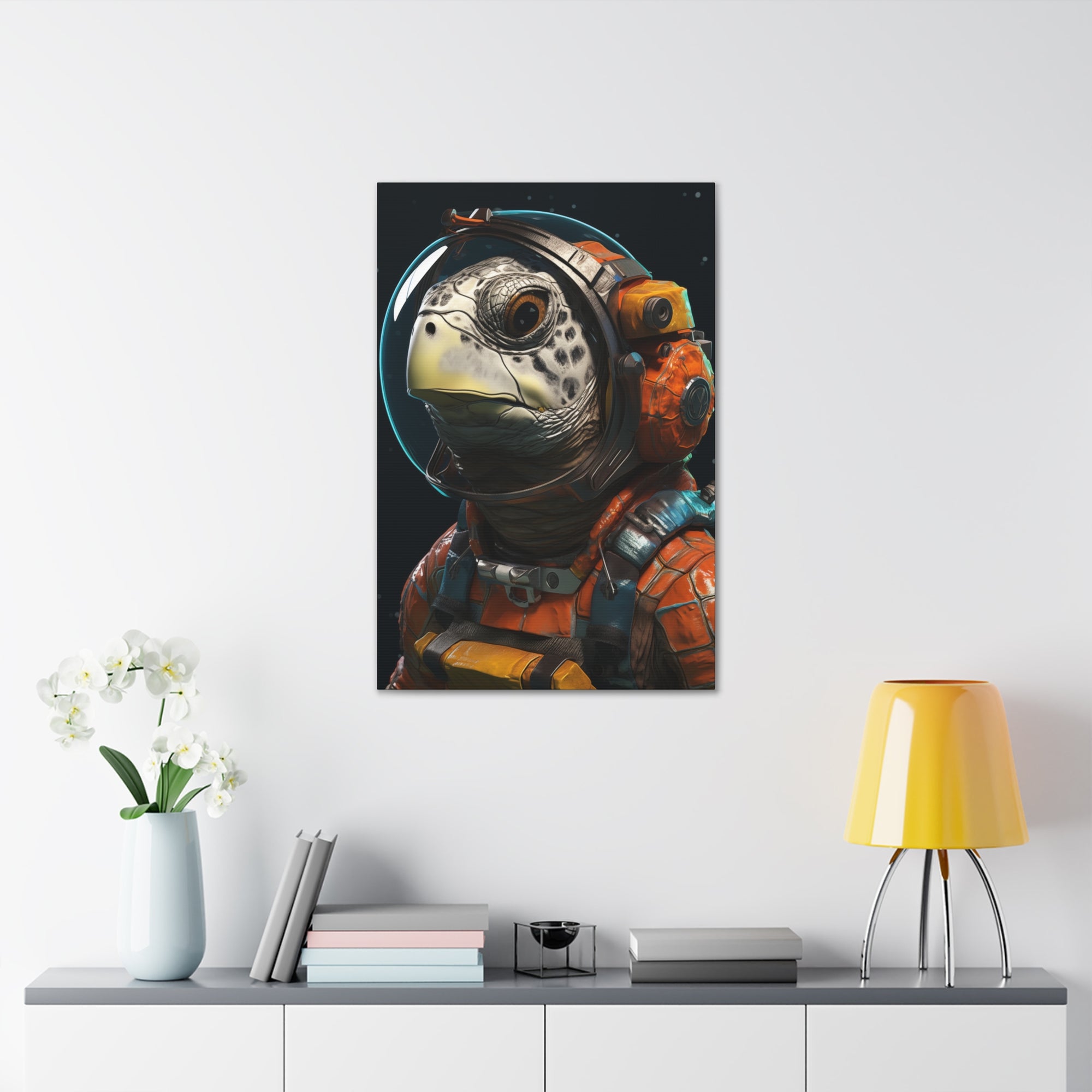 AstroTurtle 2 Canvas Wall Art - SynthFrame