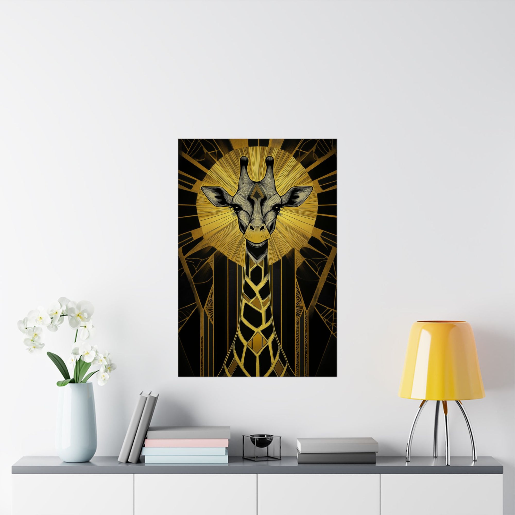 Gilded Giraffe Poster