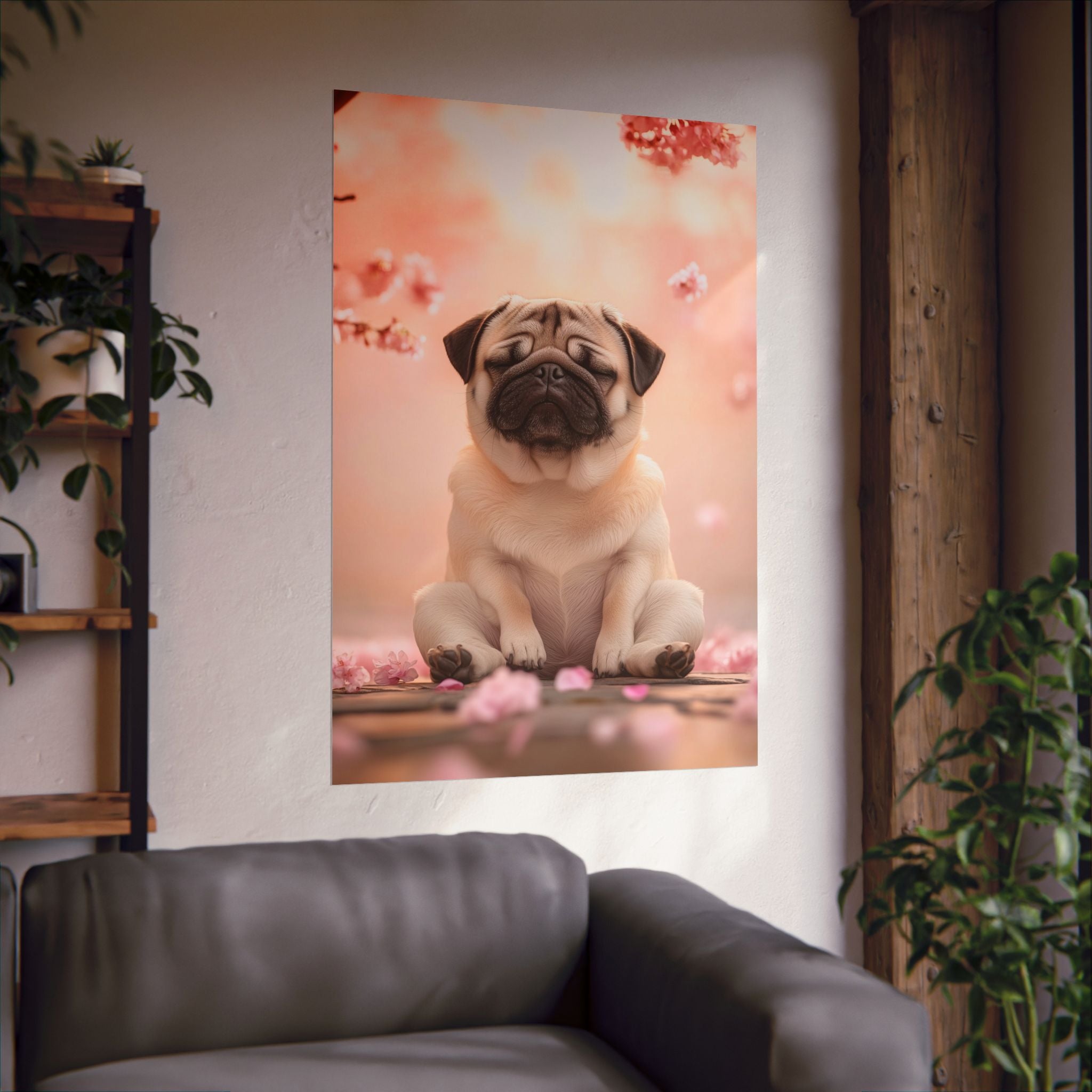 Zen Pug Poster