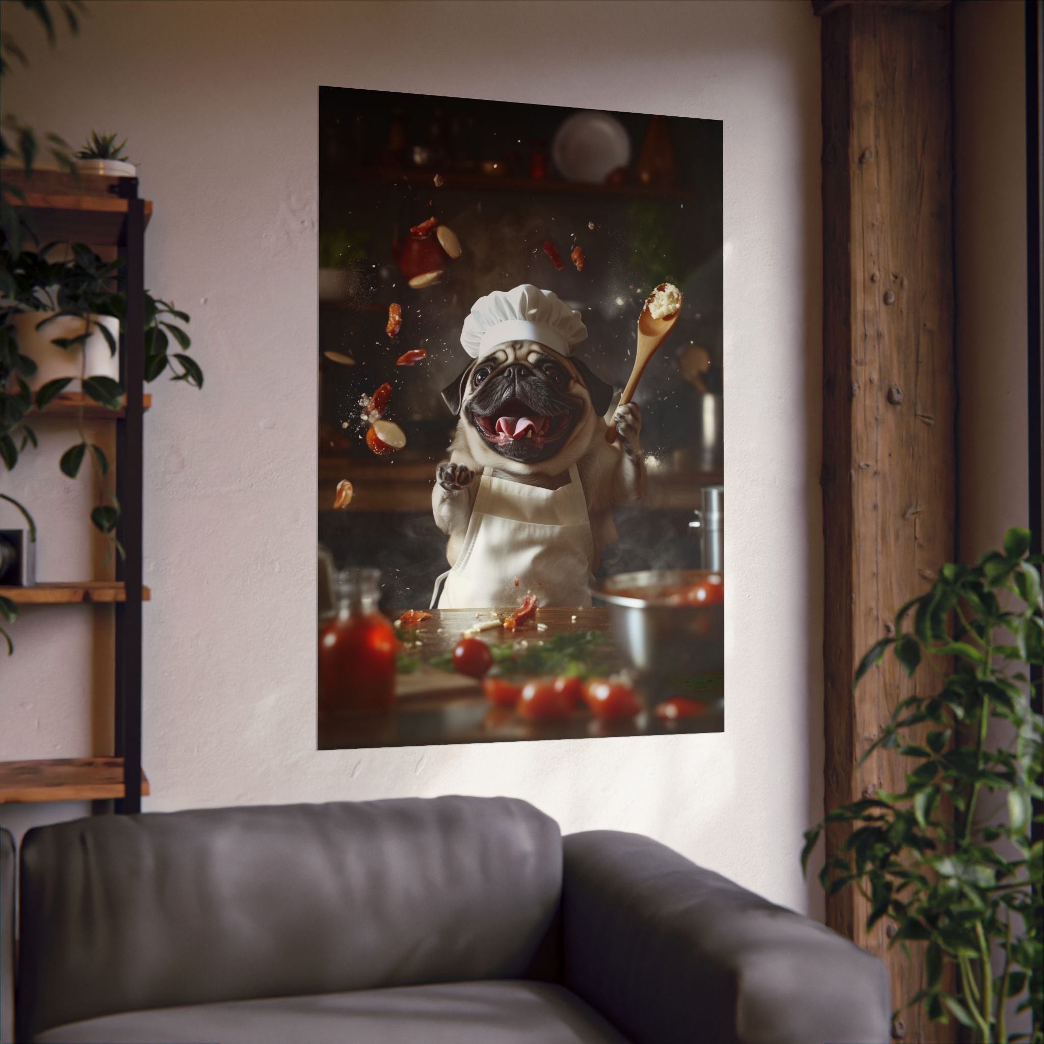 Chef Pug Poster