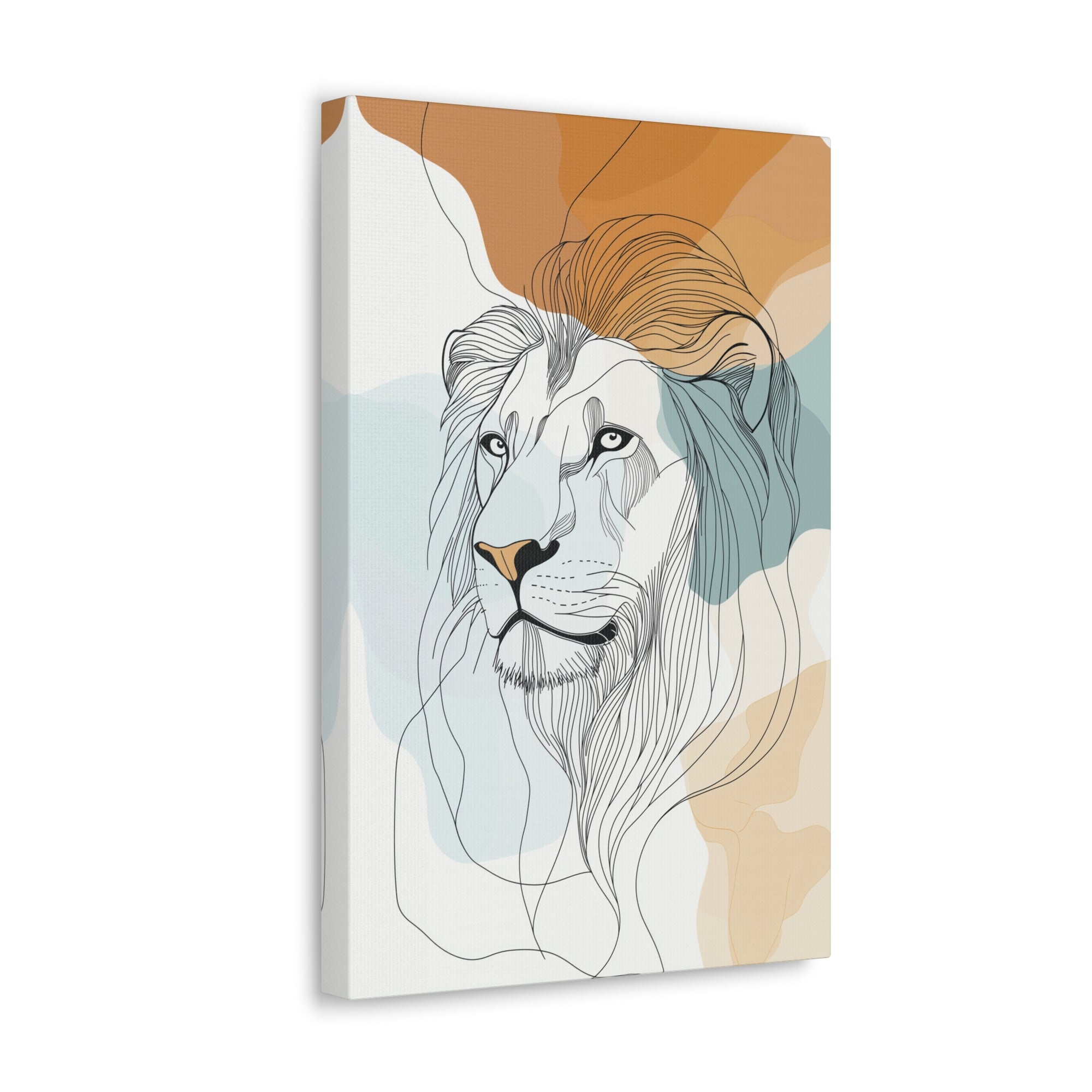 Essence of Lion Canvas Wall Art - SynthFrame