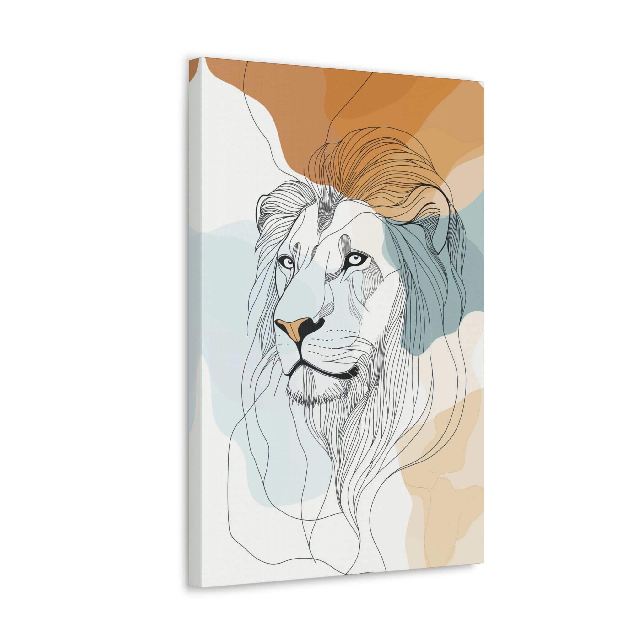 Essence of Lion Canvas Wall Art - SynthFrame