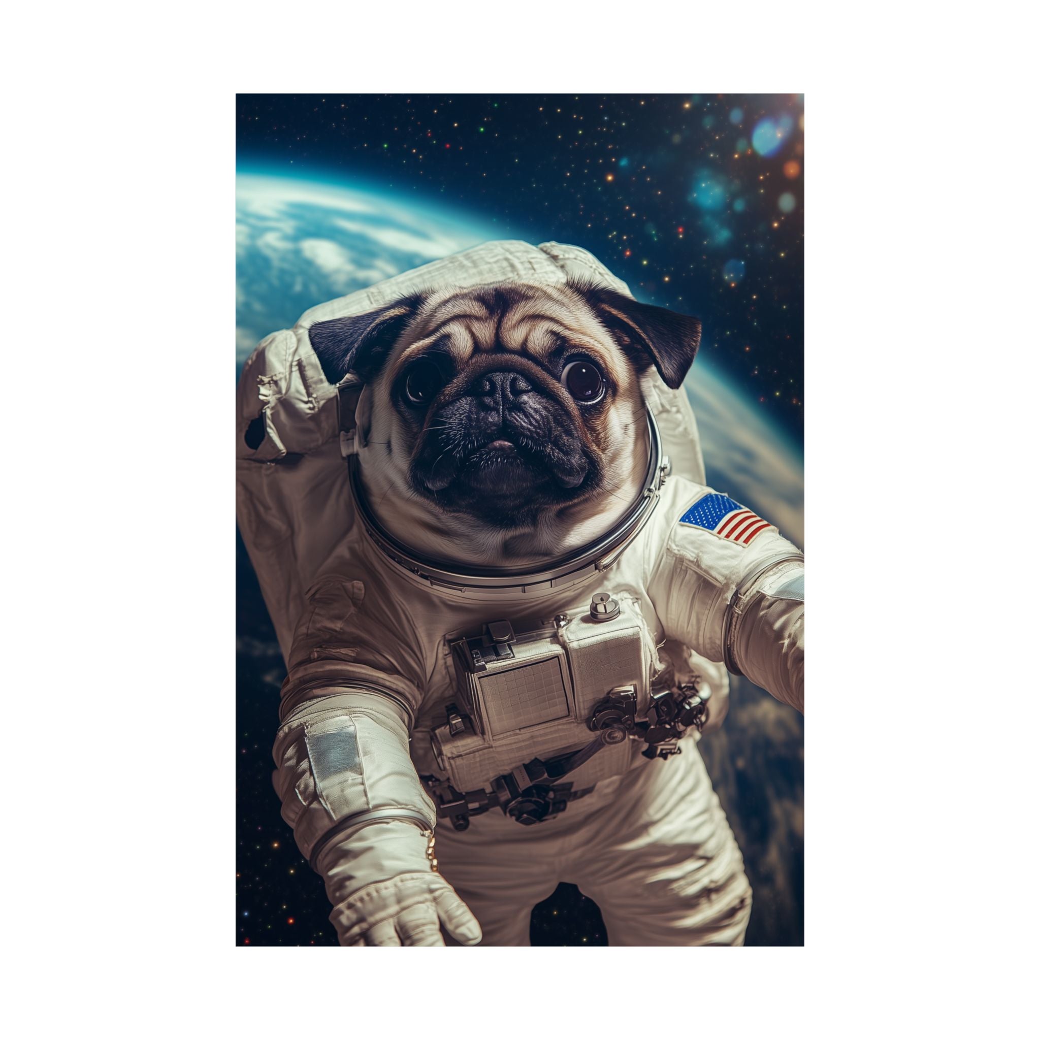 Cosmic Pug Poster