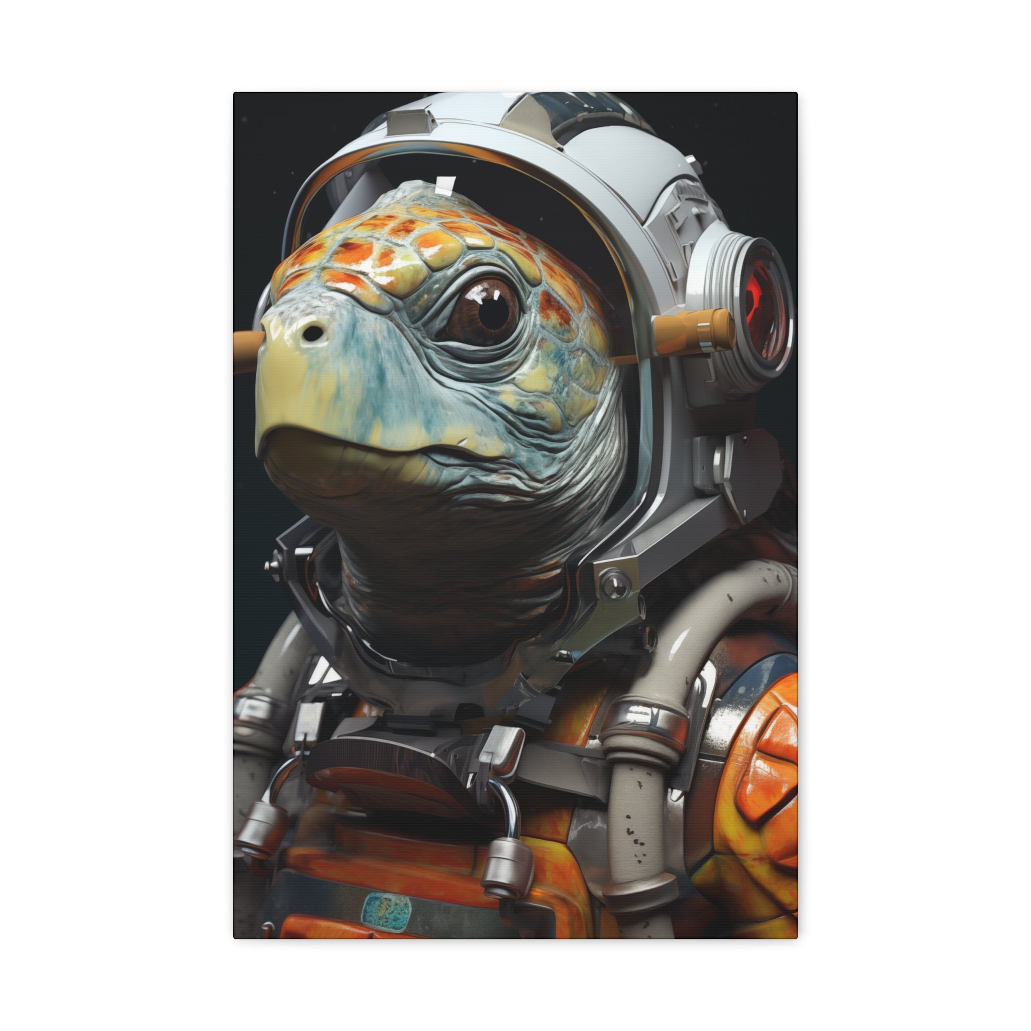 AstroTurtle 3 Canvas Wall Art - SynthFrame