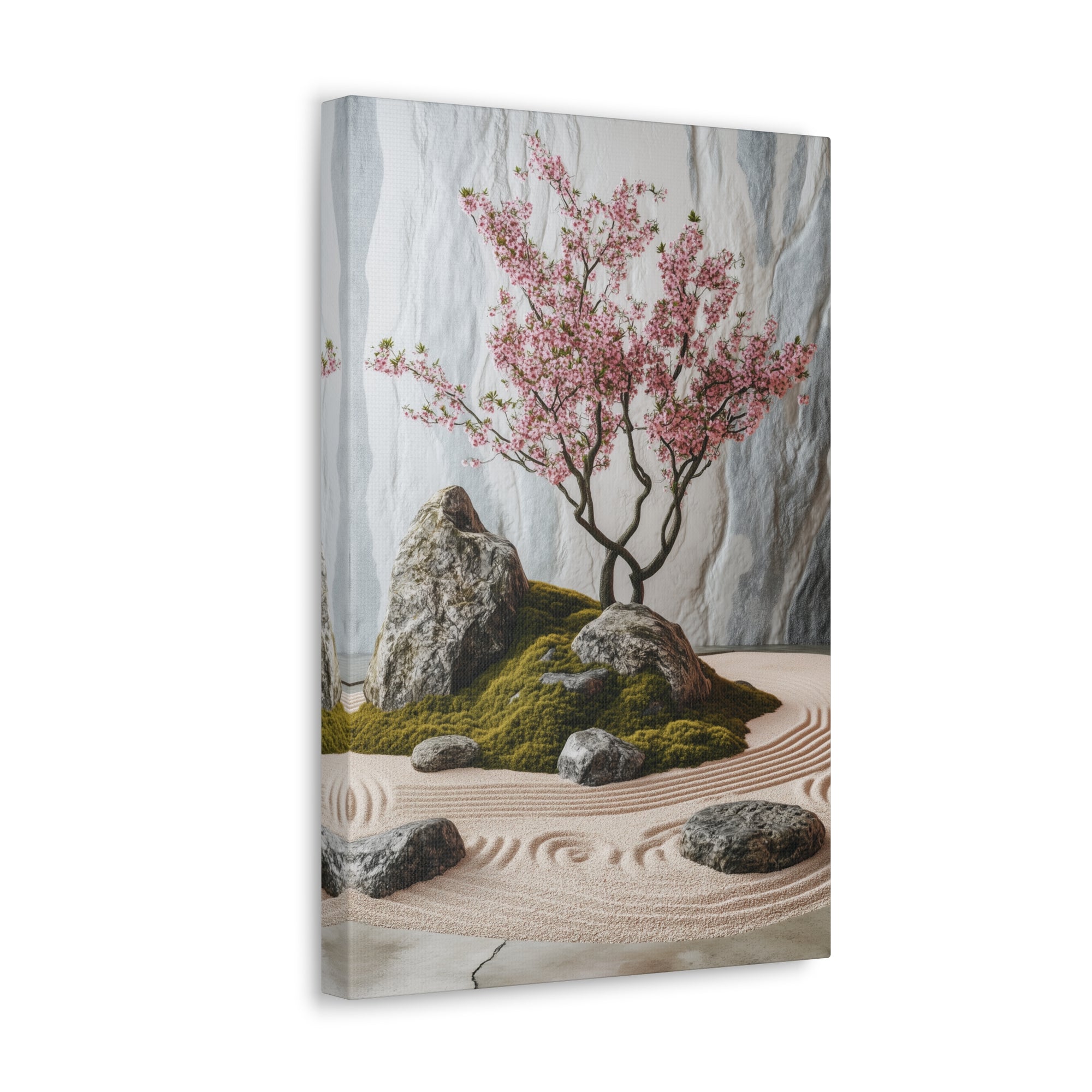 Zen Japanese Garden Canvas Wall Art - SynthFrame