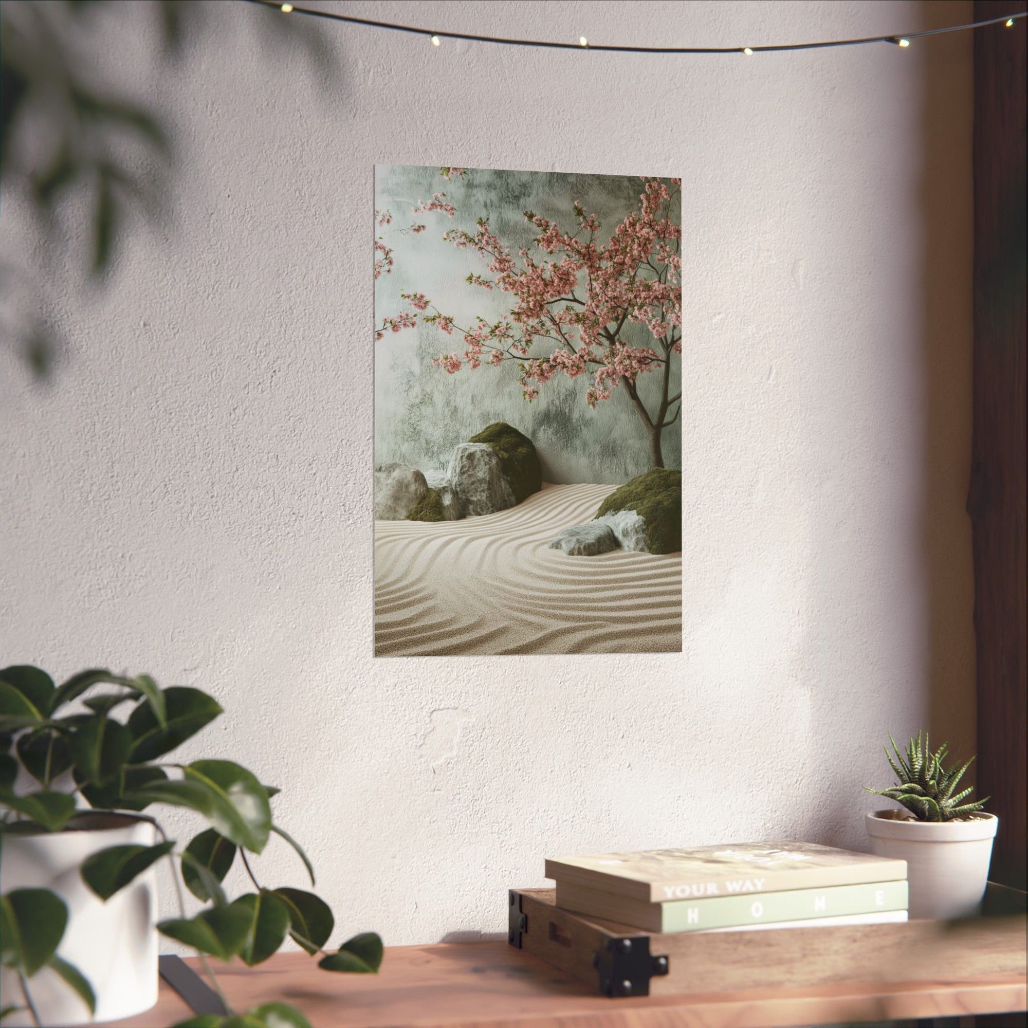 Zen Japanese Garden Poster Wall Art - SynthFrame