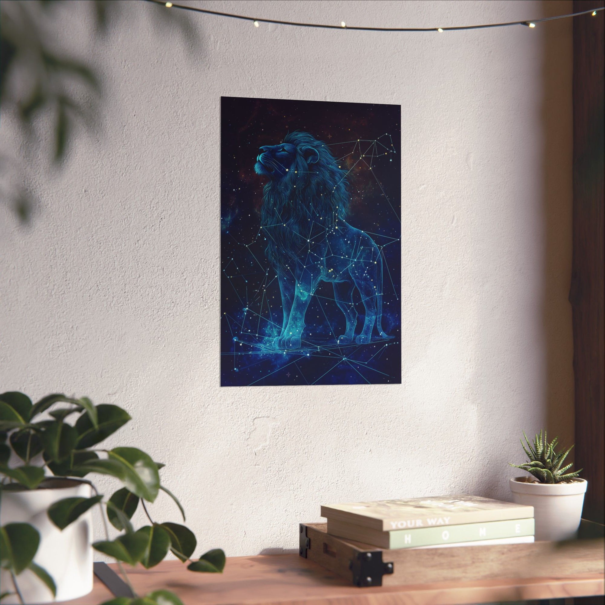 Constellation Lion Poster