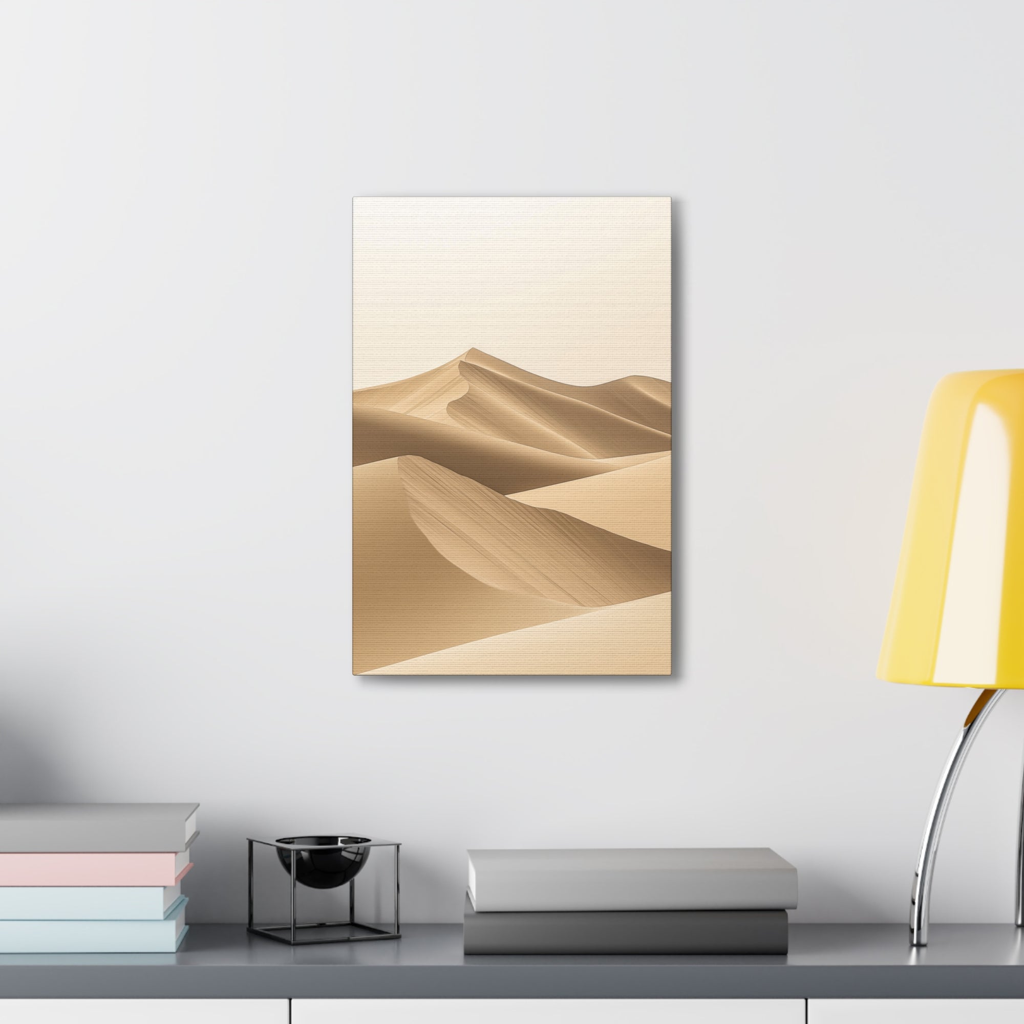 Minimalist Desert Dunes Canvas Wall Art - SynthFrame