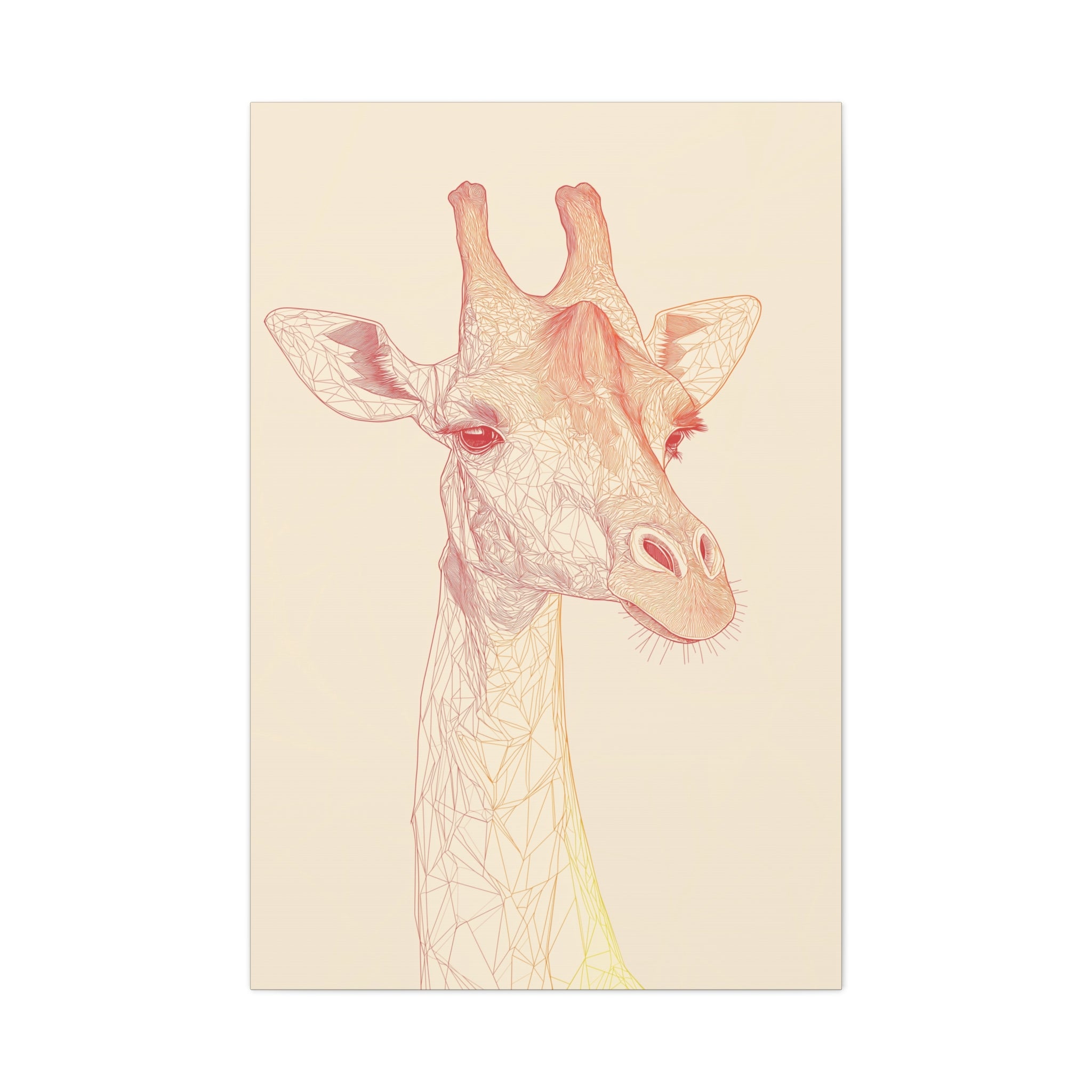 Essence of Giraffe Canvas Wall Art - SynthFrame