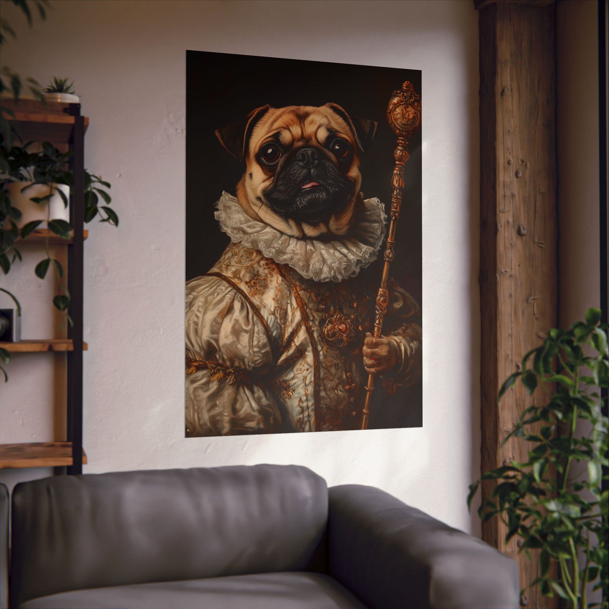 Renaissance Pug Poster