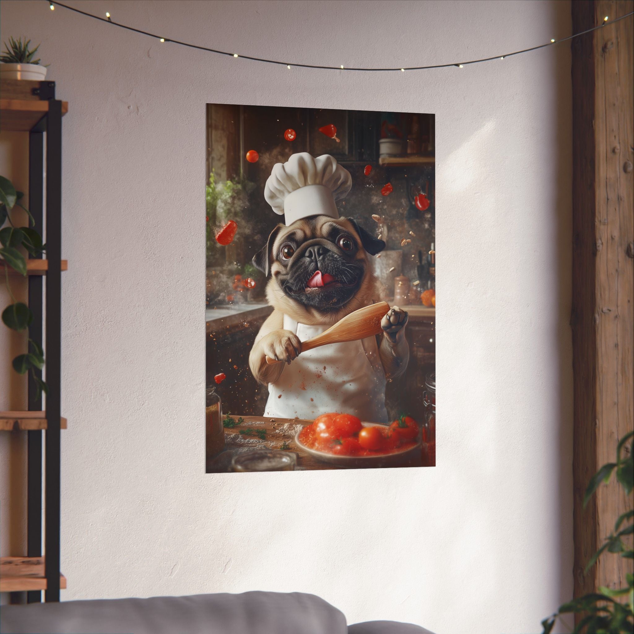 Chef Pug Poster