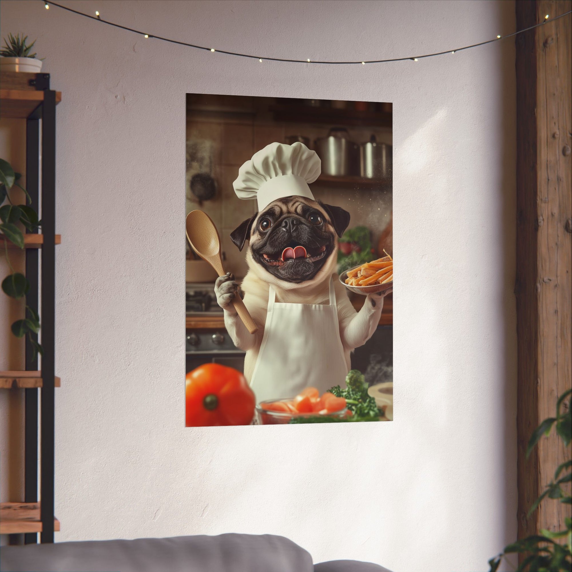 Chef Pug Poster