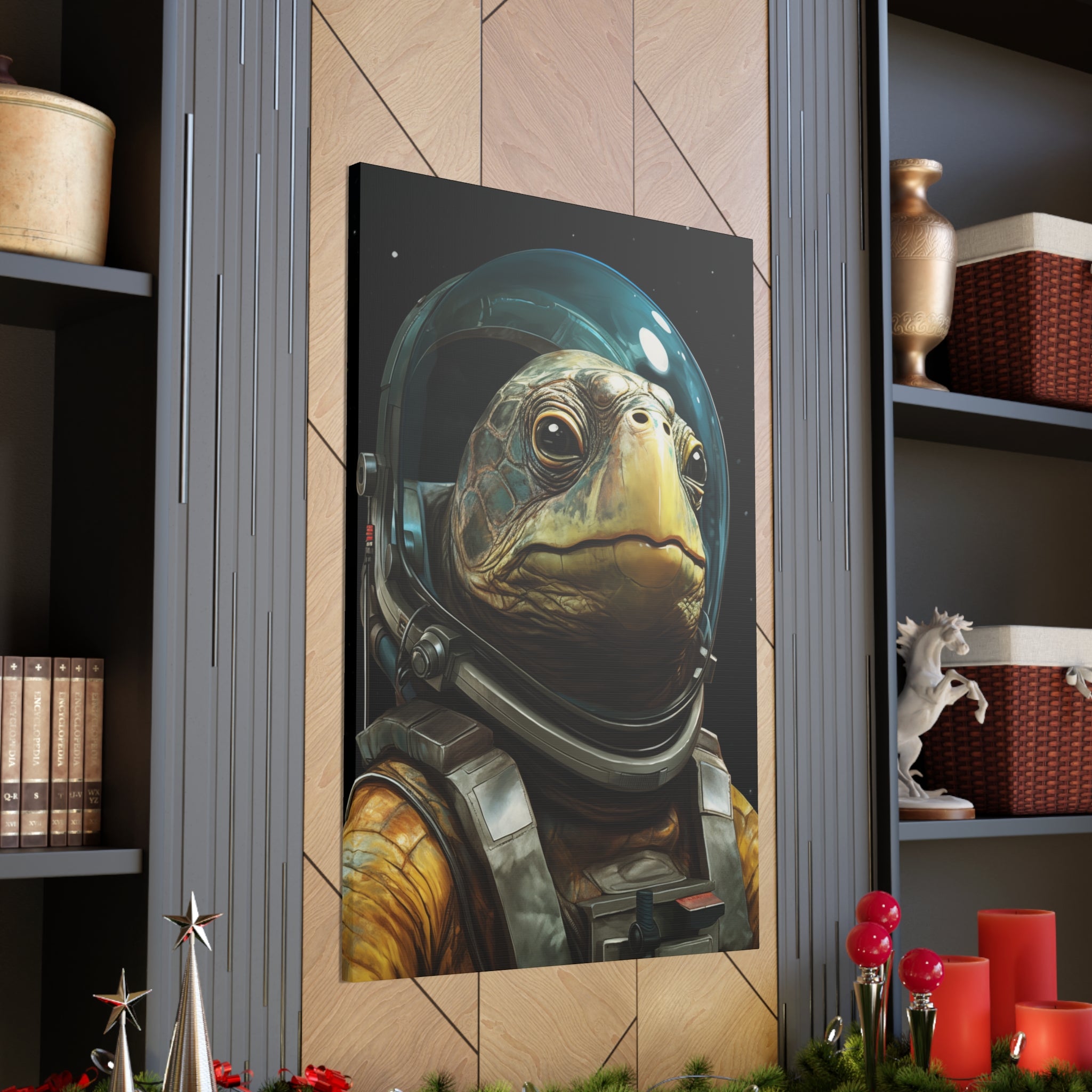 AstroTurtle 1 Canvas Wall Art - SynthFrame