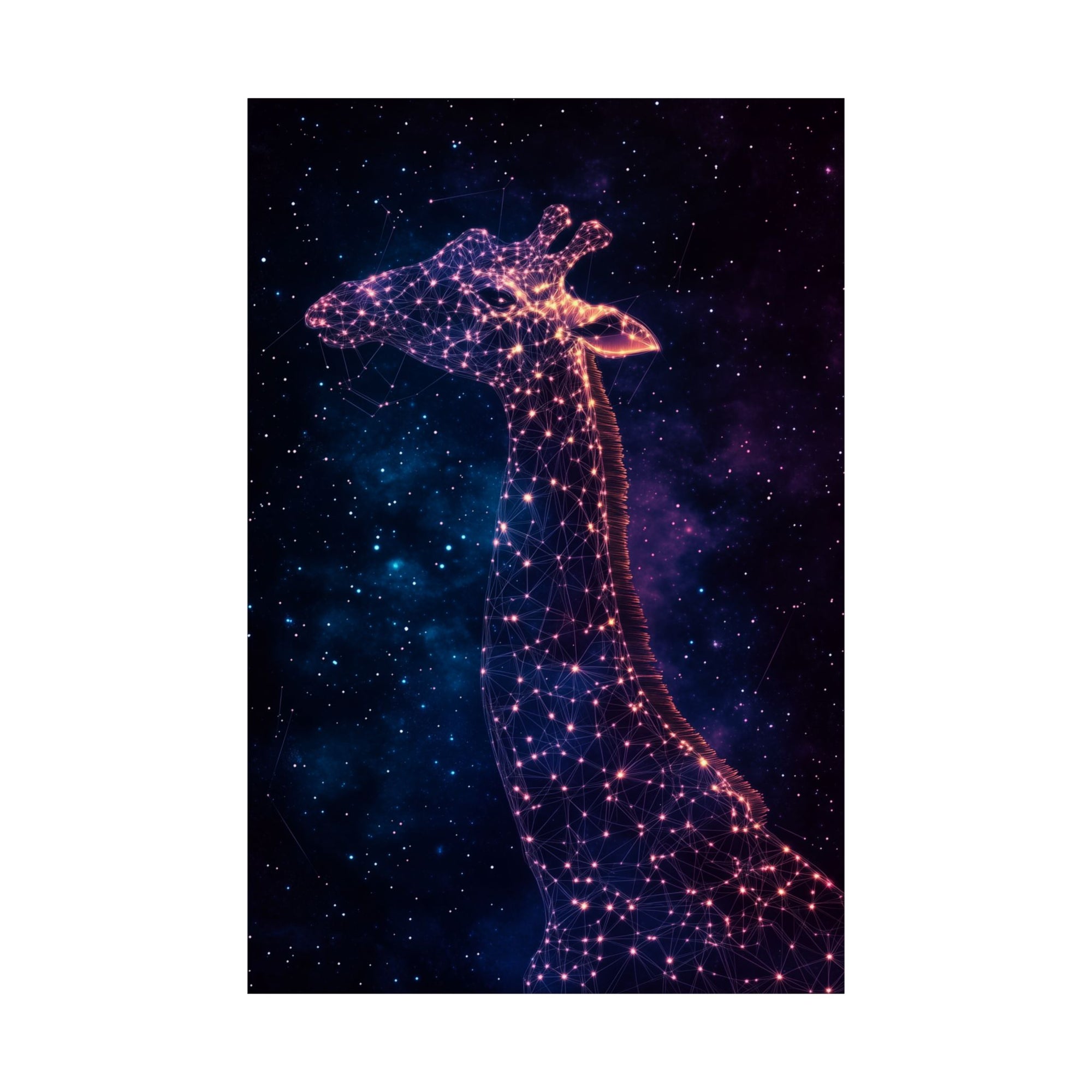 Constellation Giraffe Poster