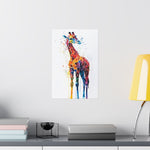 Watercolor Giraffe Poster