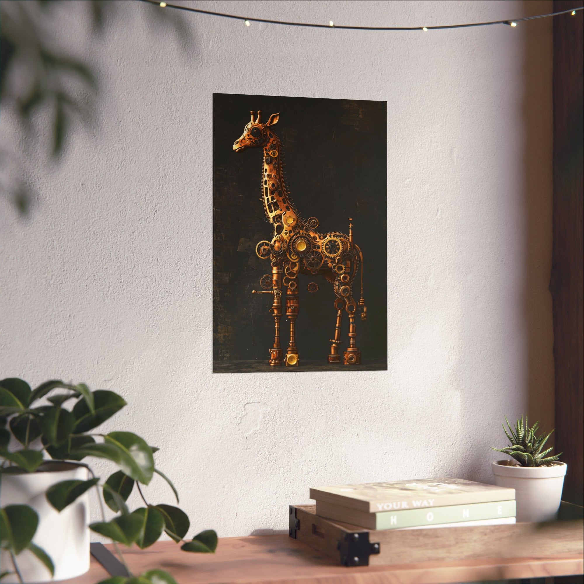 Steampunk Giraffe: Mechanical Marvel Poster