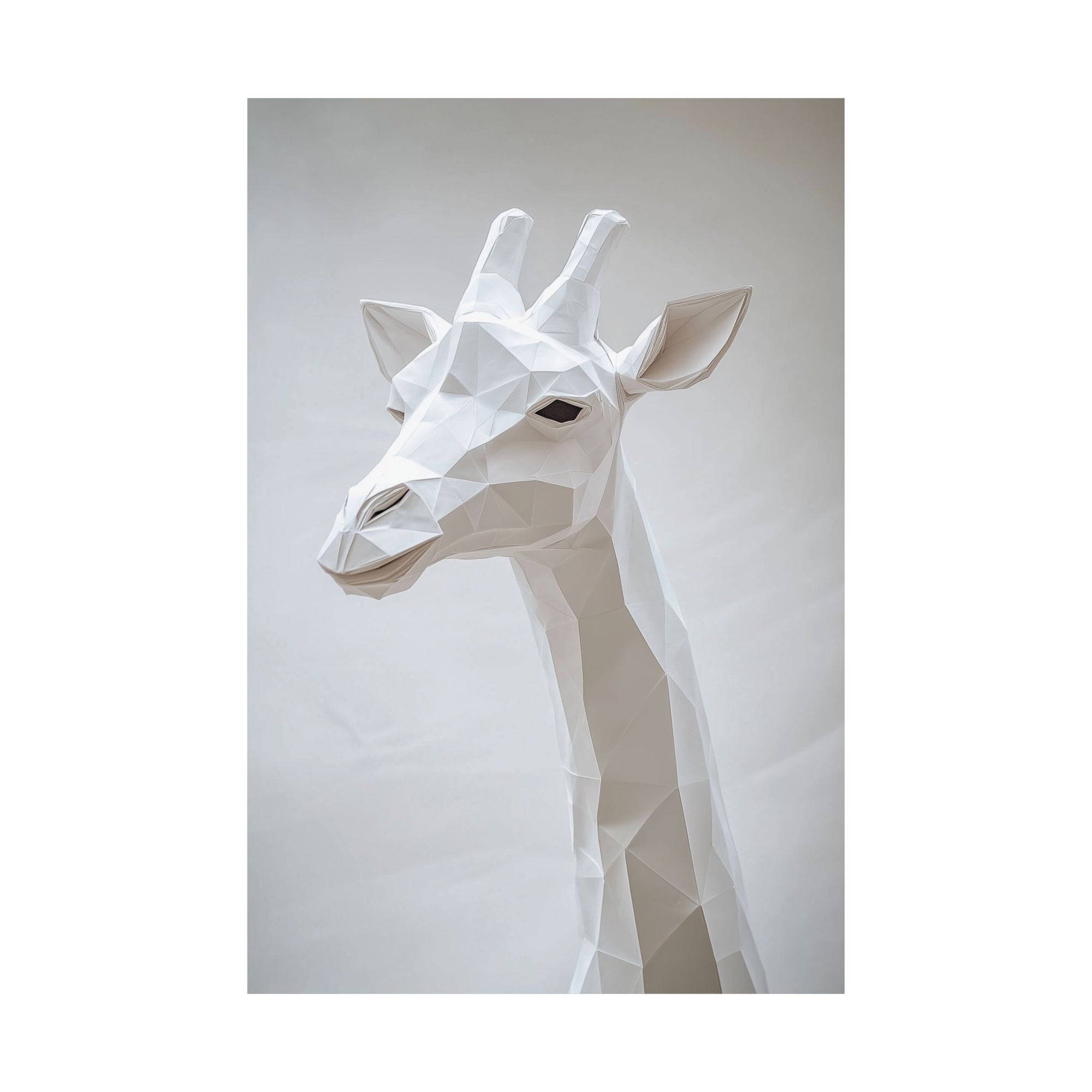 Folded Giraffe Poster