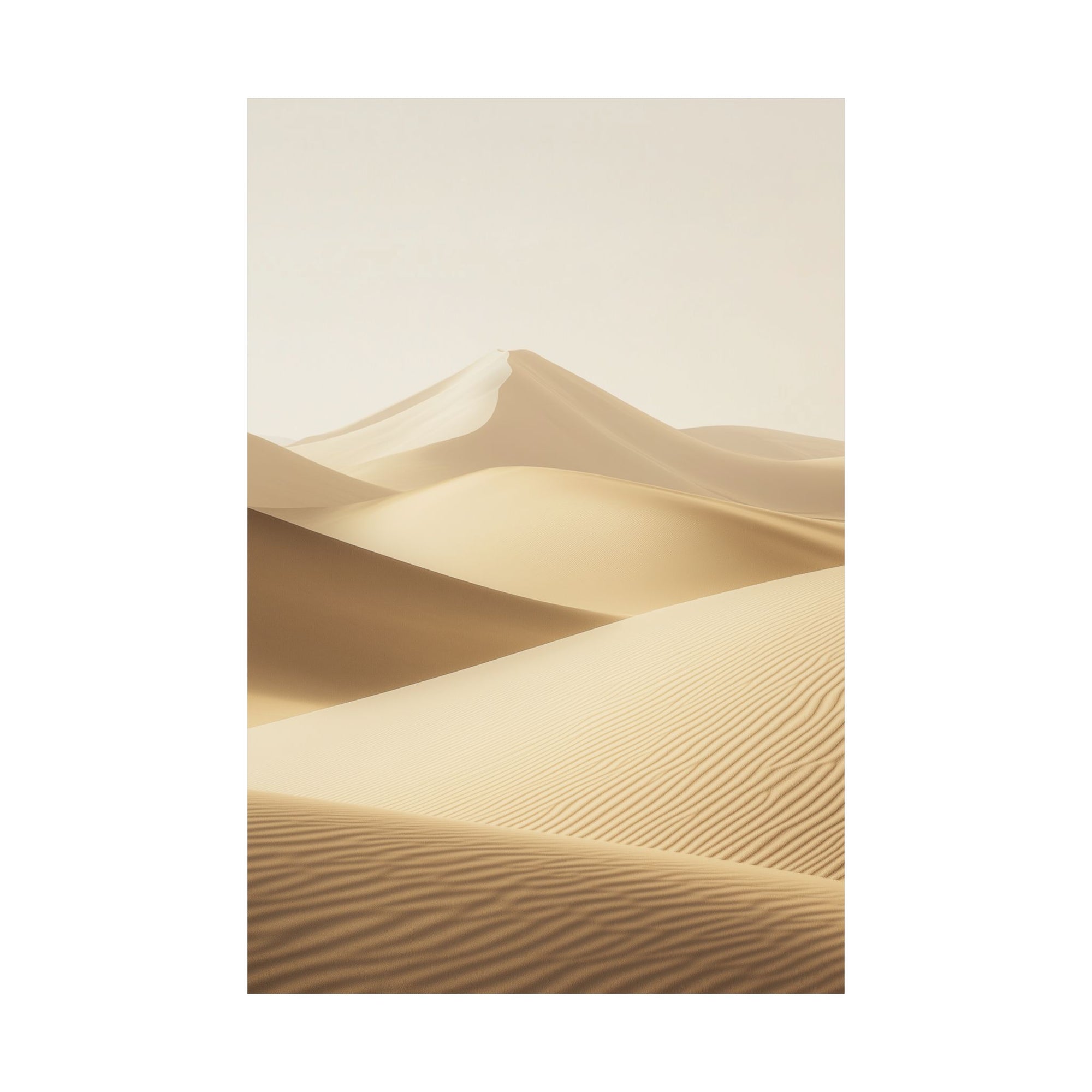 Minimalist Desert Dunes Poster Wall Art - SynthFrame